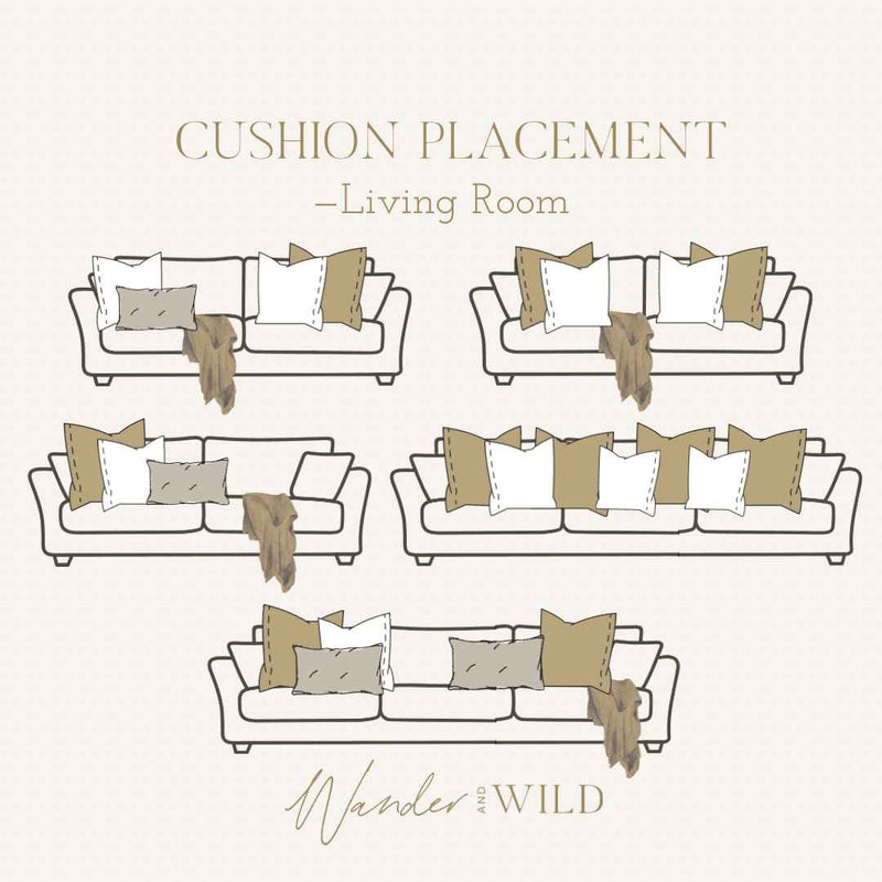Sofa Cushion Styling - Wander & Wild Home