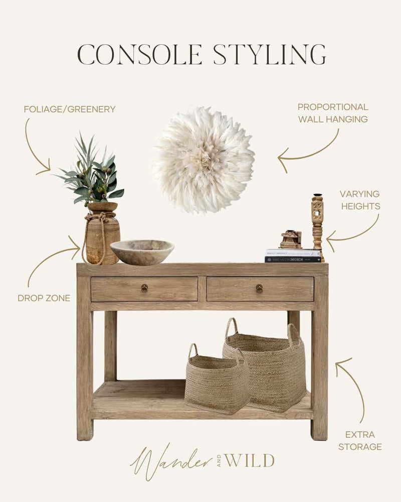 The Art of Console Styling – (Part 1) The Essential Elements - Wander & Wild Home