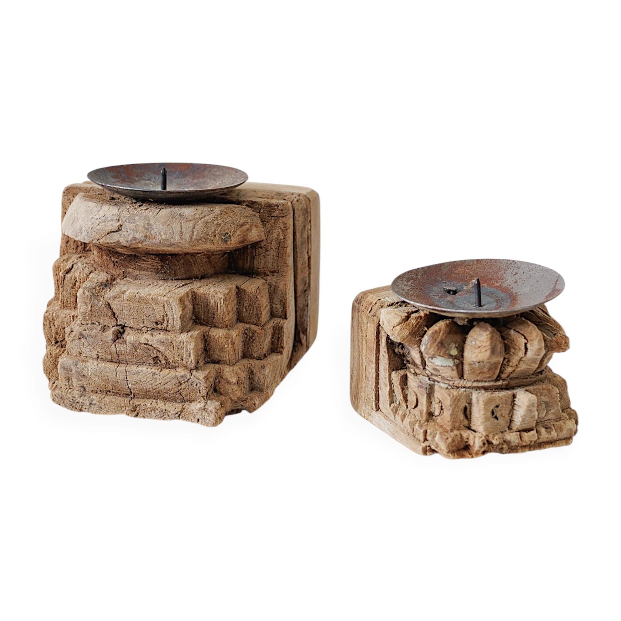 Vintage Indian Candle Seeders | Set of 2