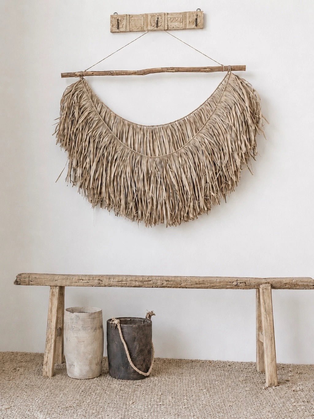 Alba | Raffia Layered Wall Hanging - Wander & Wild Home