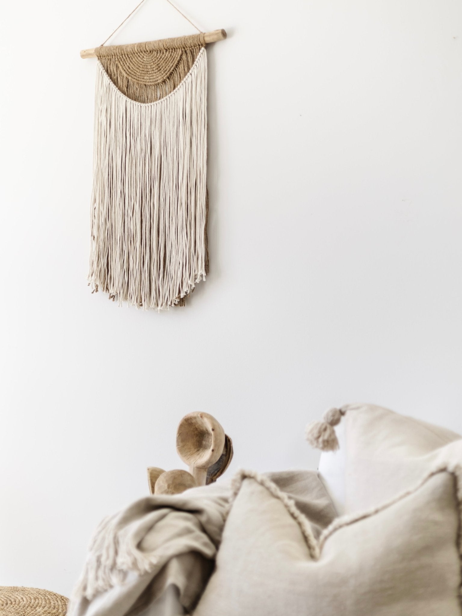 Aluna | Jute & Cotton Wall Hanging - Wander & Wild Home