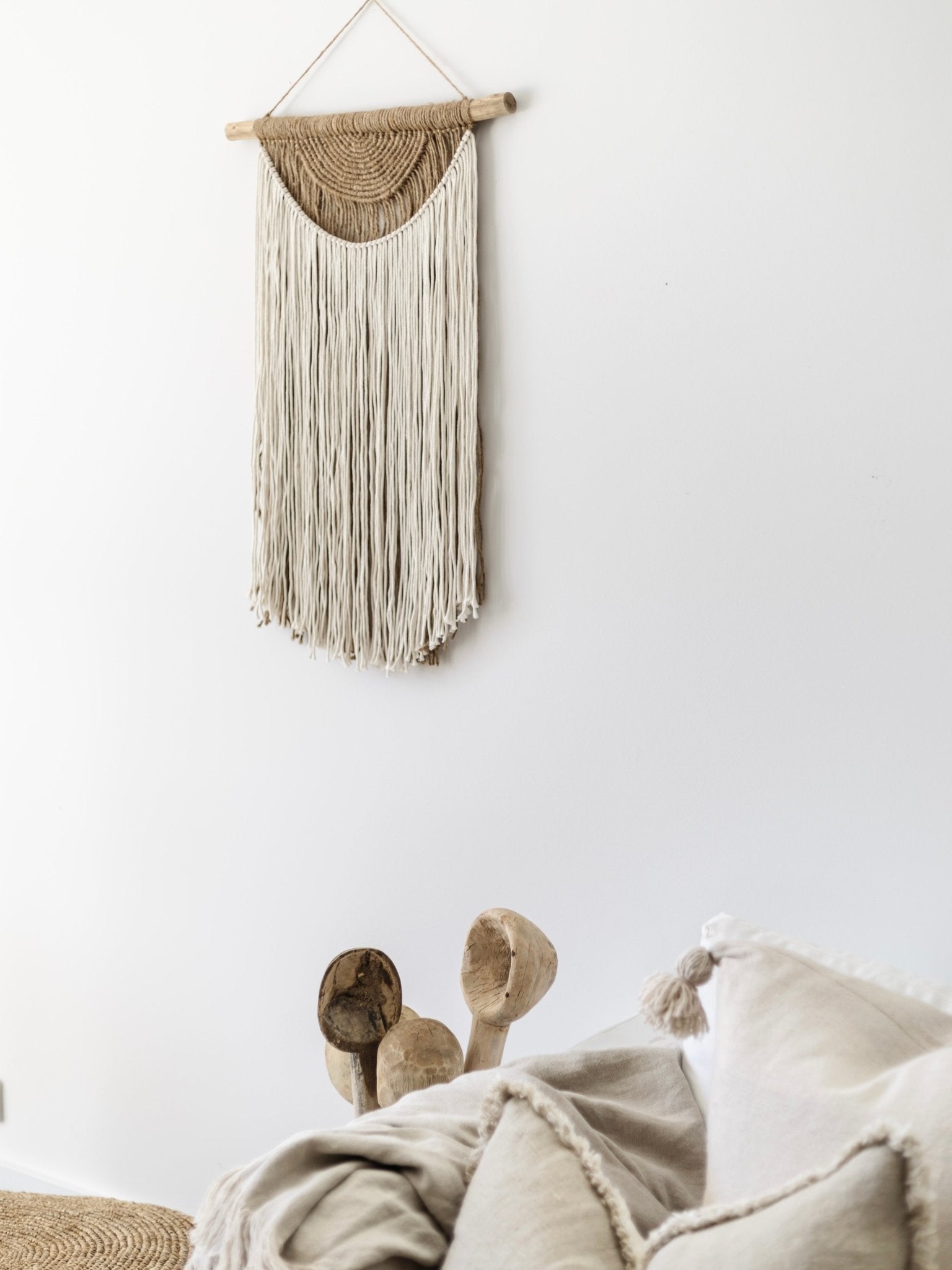 Aluna | Jute & Cotton Wall Hanging - Wander & Wild Home