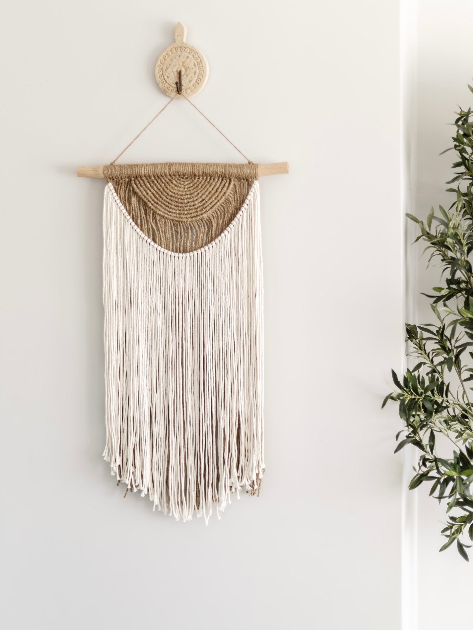 Aluna | Jute & Cotton Wall Hanging - Wander & Wild Home