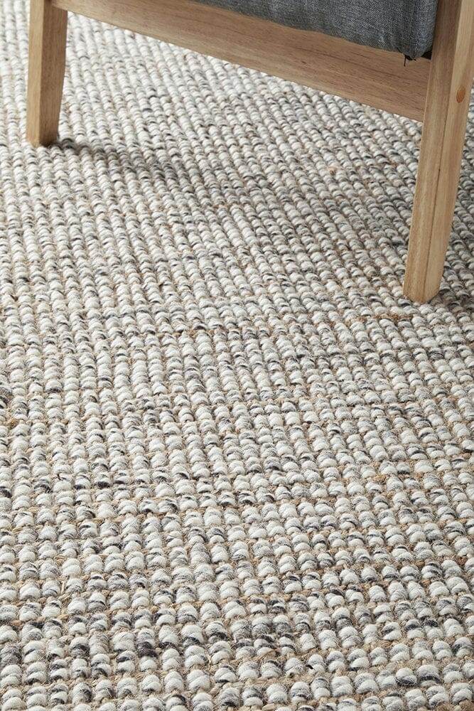 Arabella Jute & Wool Rug | Grey - Wander & Wild Home