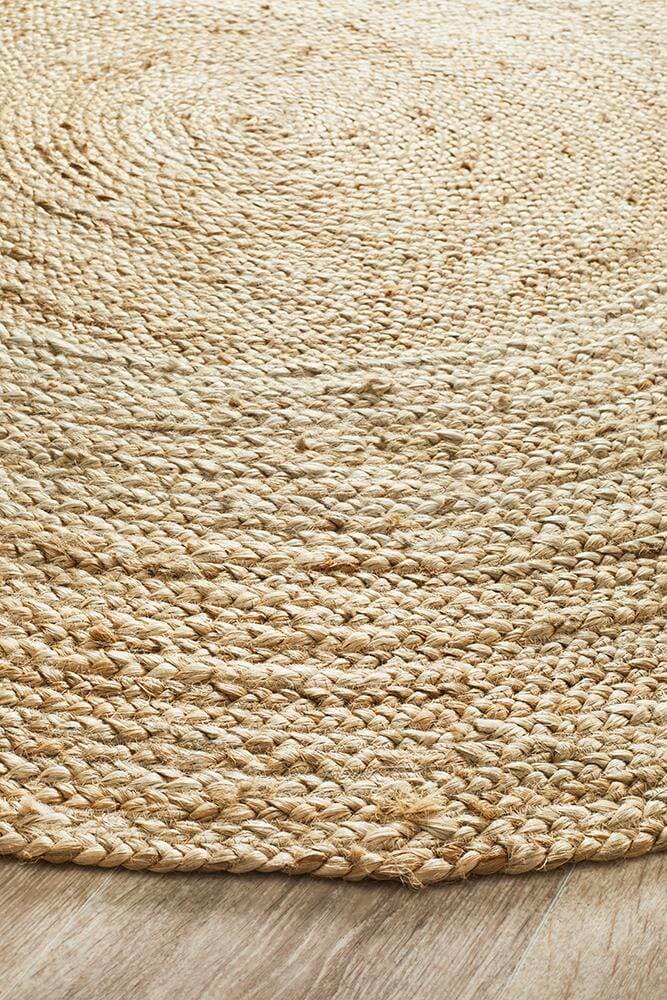 Atrium Polo Jute Rug | Round/Natural - Wander & Wild Home