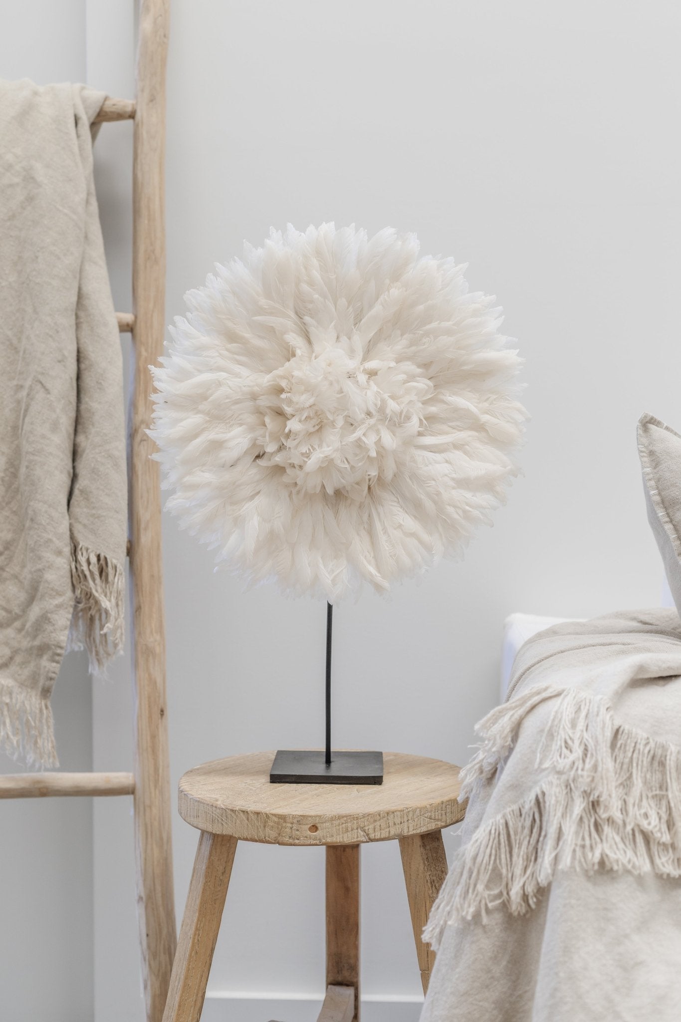 Bamileke Feather Juju & Stand - Wander & Wild Home