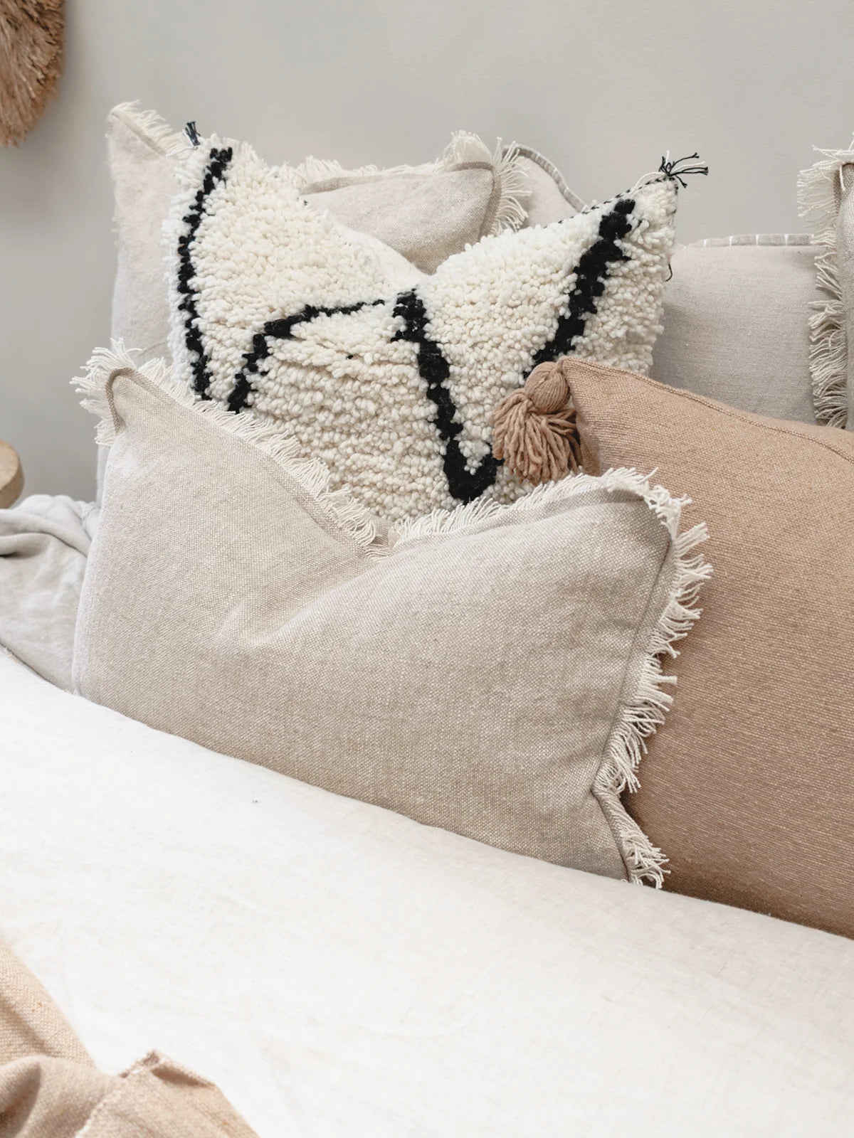 Beni Ourain High pile Wool Cushion Cover - Wander & Wild Home