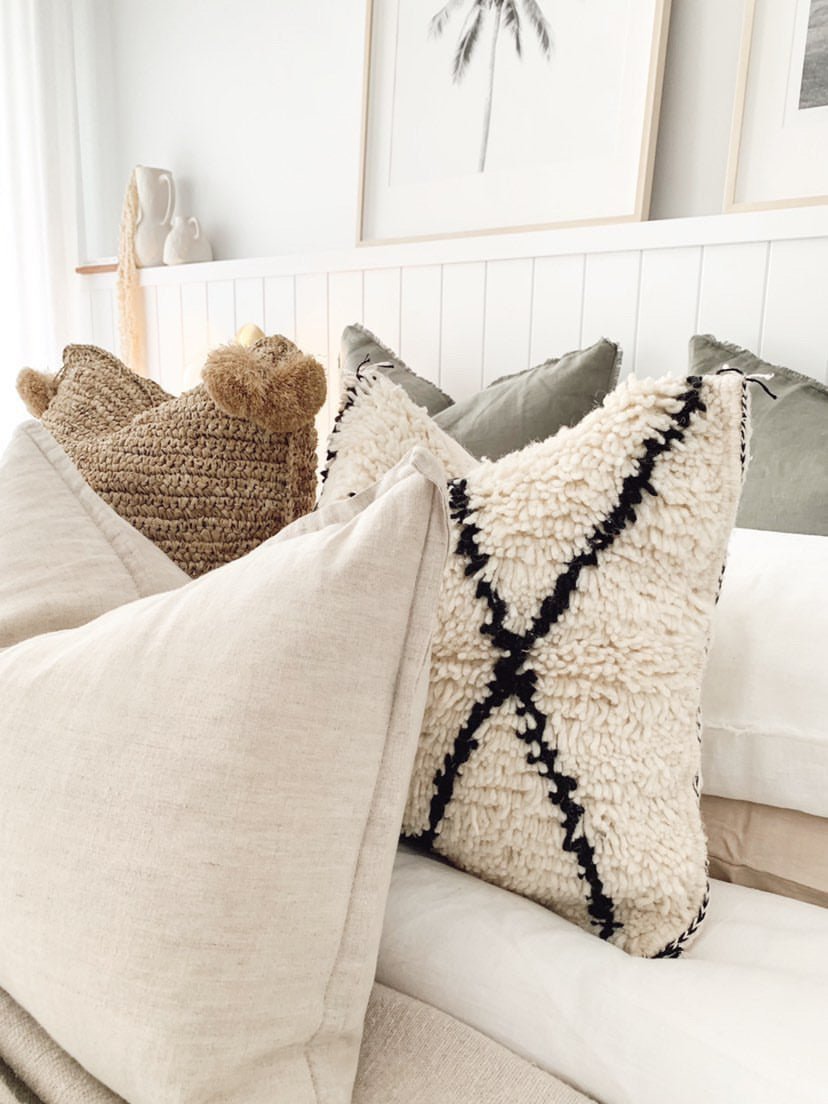Beni Ourain High pile Wool Cushion Cover - Wander & Wild Home