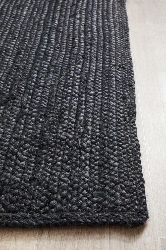 Bondi Jute Rug | Black - Wander & Wild Home