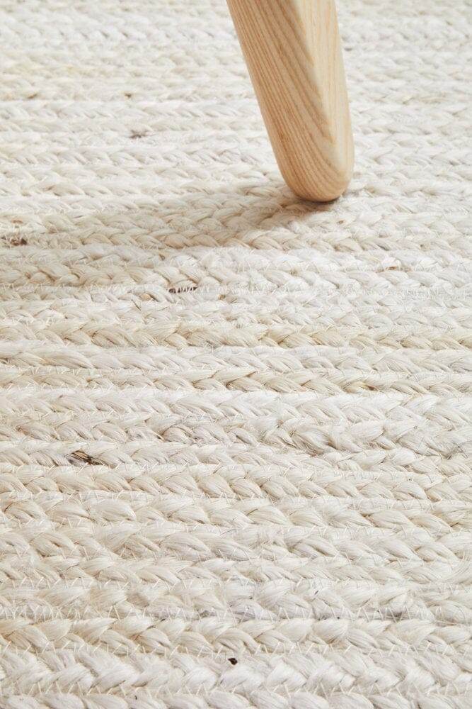 Bondi Jute Rug | White - Wander & Wild Home