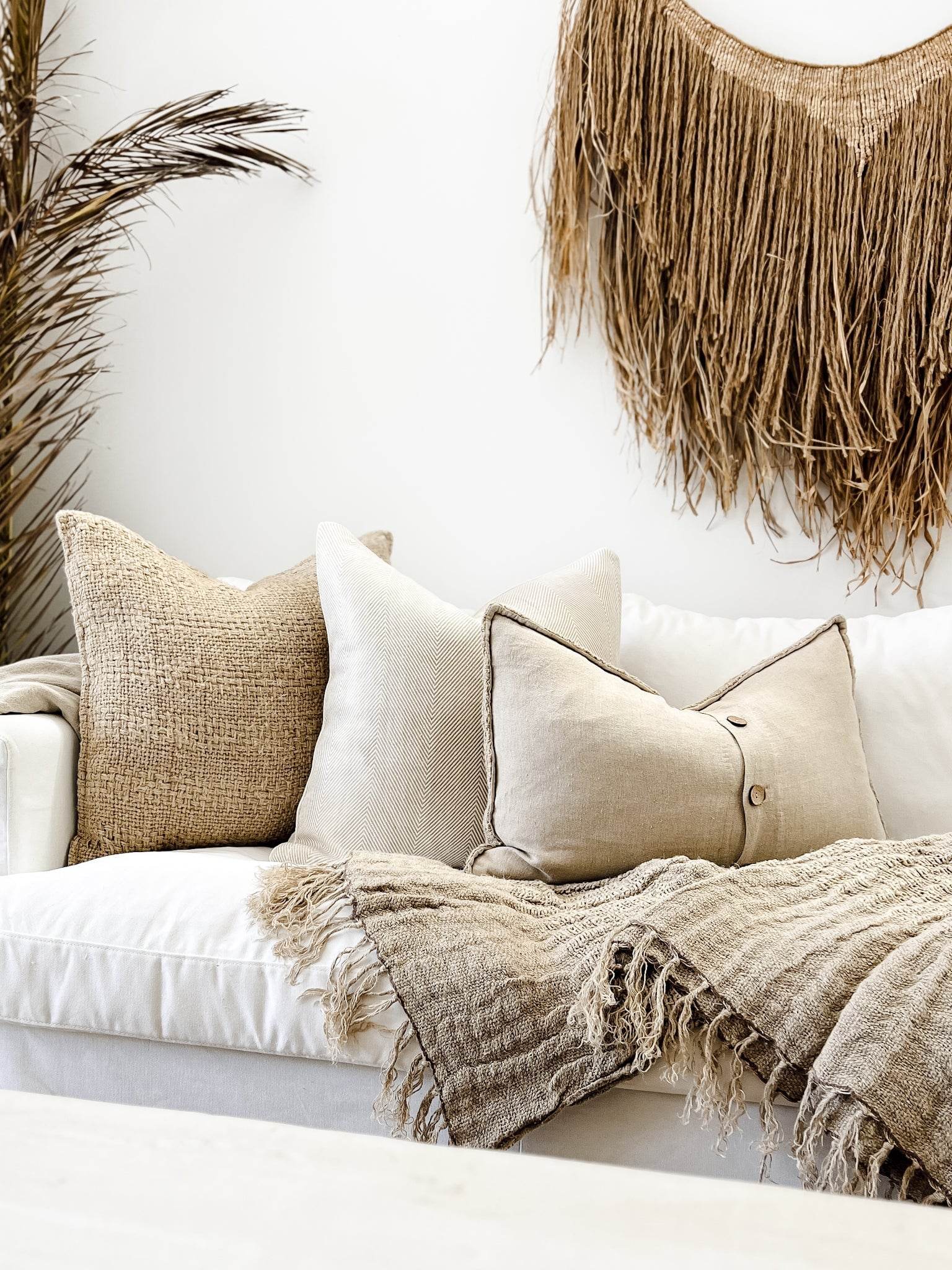 Dantè Rustic Hand-loomed Linen Cushion - Wander & Wild Home