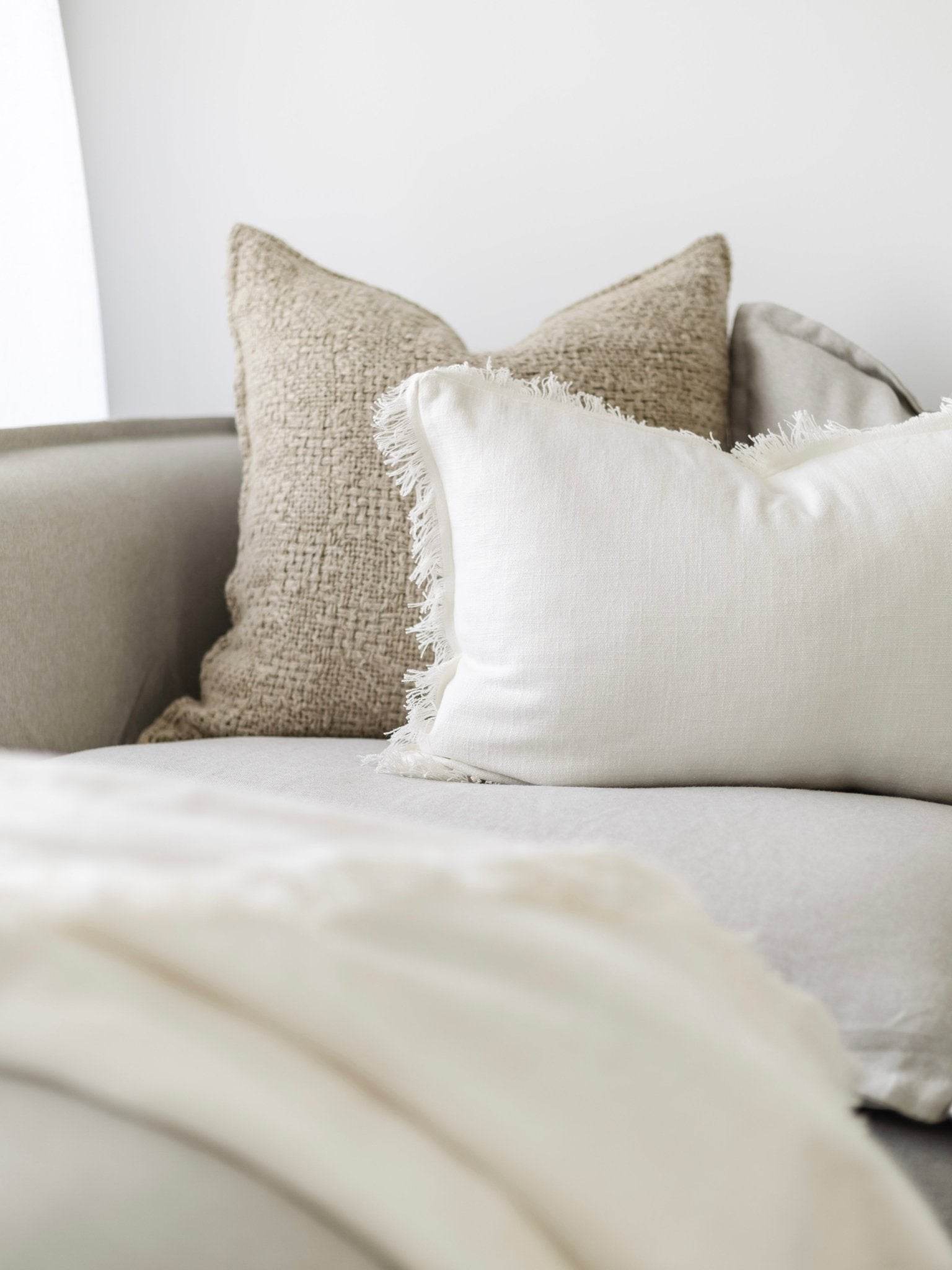 Dantè Rustic Hand-loomed Linen Cushion - Wander & Wild Home