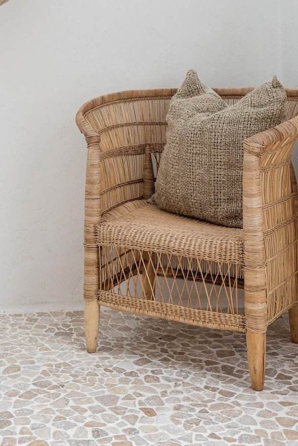 Dantè Rustic Hand-loomed Linen Cushion - Wander & Wild Home