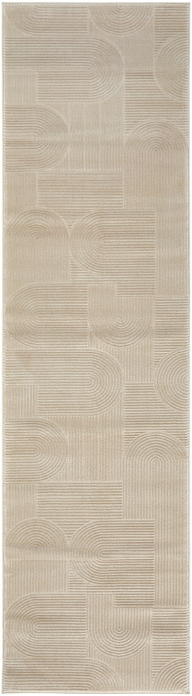 Raking Linen runner rug design
