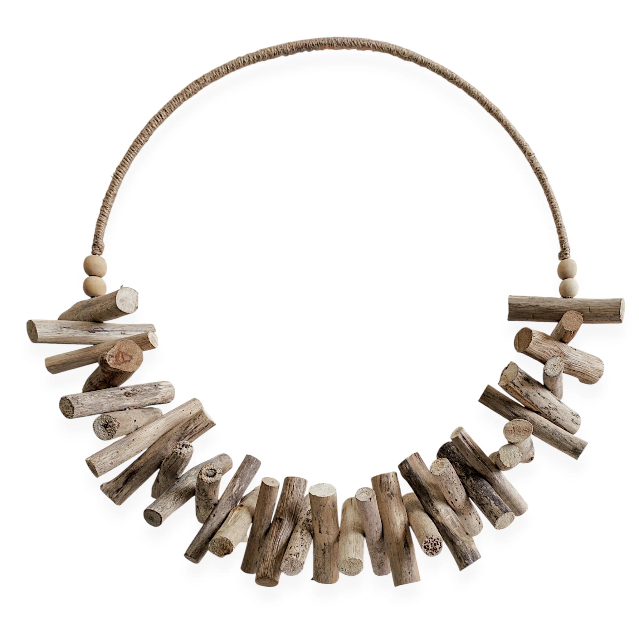 Esme | Natural Wood Hoop Hanging - Wander & Wild Home
