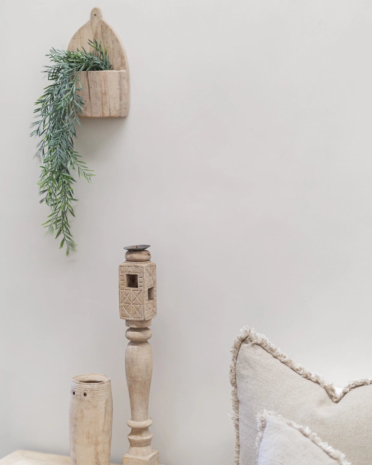 Faux Acacia Leaf Hanging Bush | 76cm - Wander & Wild Home