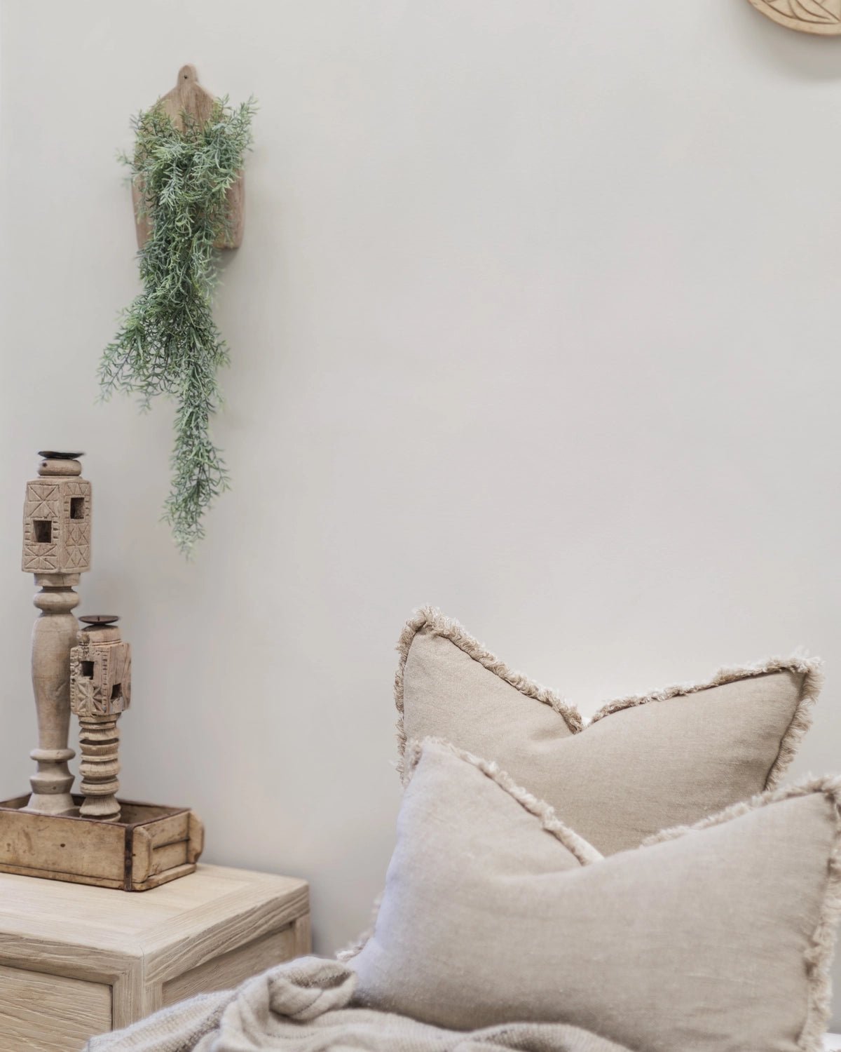 Faux Sprengeri Fern Hanging Bush | 85cm - Wander & Wild Home