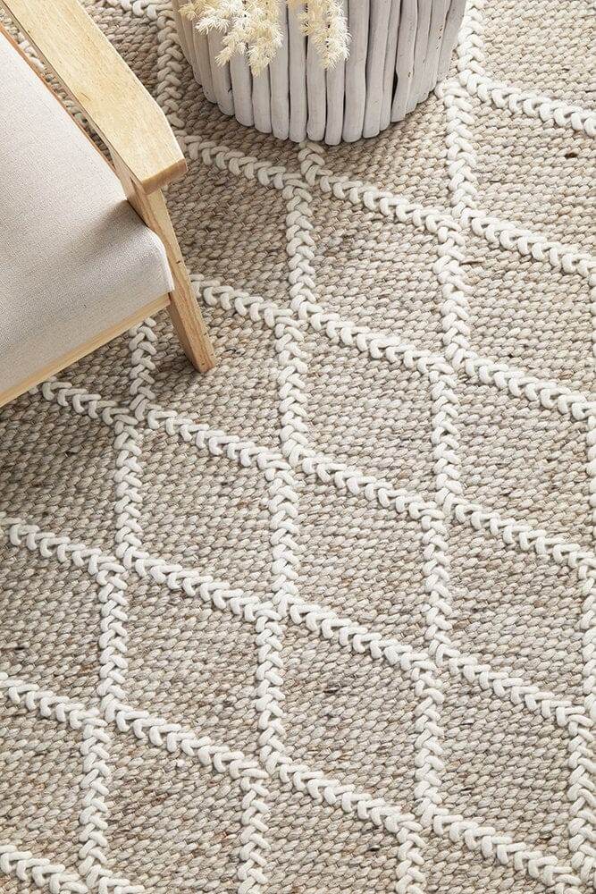 Huxley Wool Rug | Natural - Wander & Wild Home
