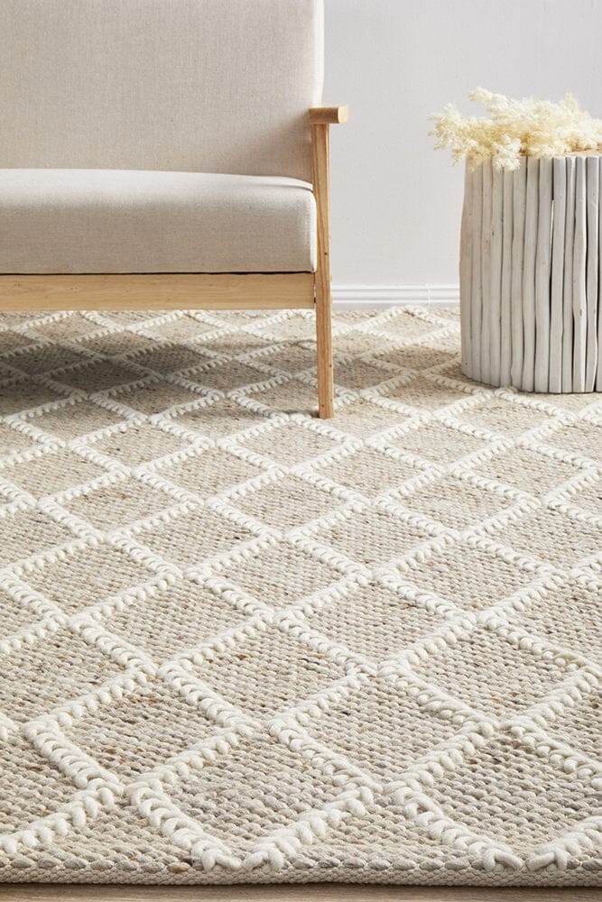 Huxley Wool Rug | Natural - Wander & Wild Home