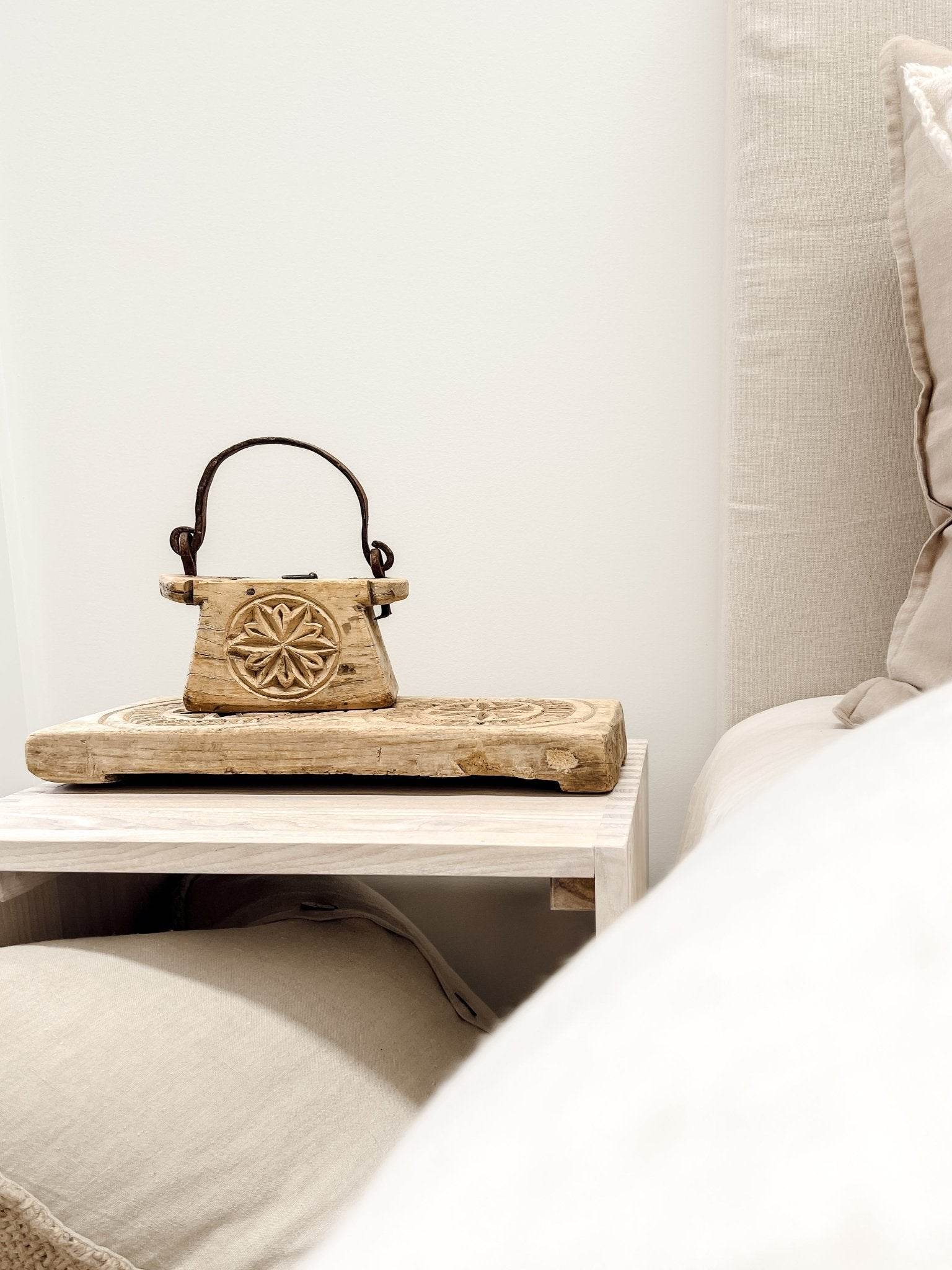 Indian Carved Bajot Board - Wander & Wild Home