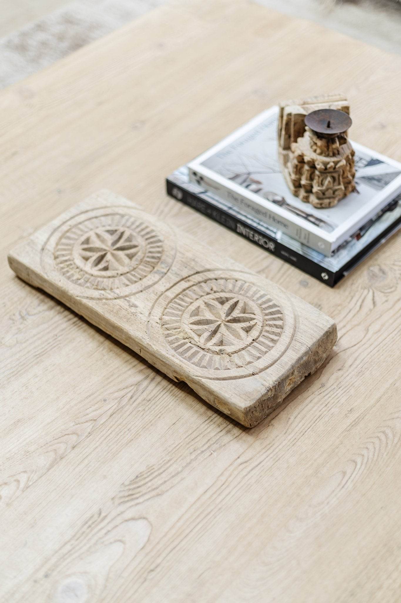 Indian Carved Bajot Board - Wander & Wild Home