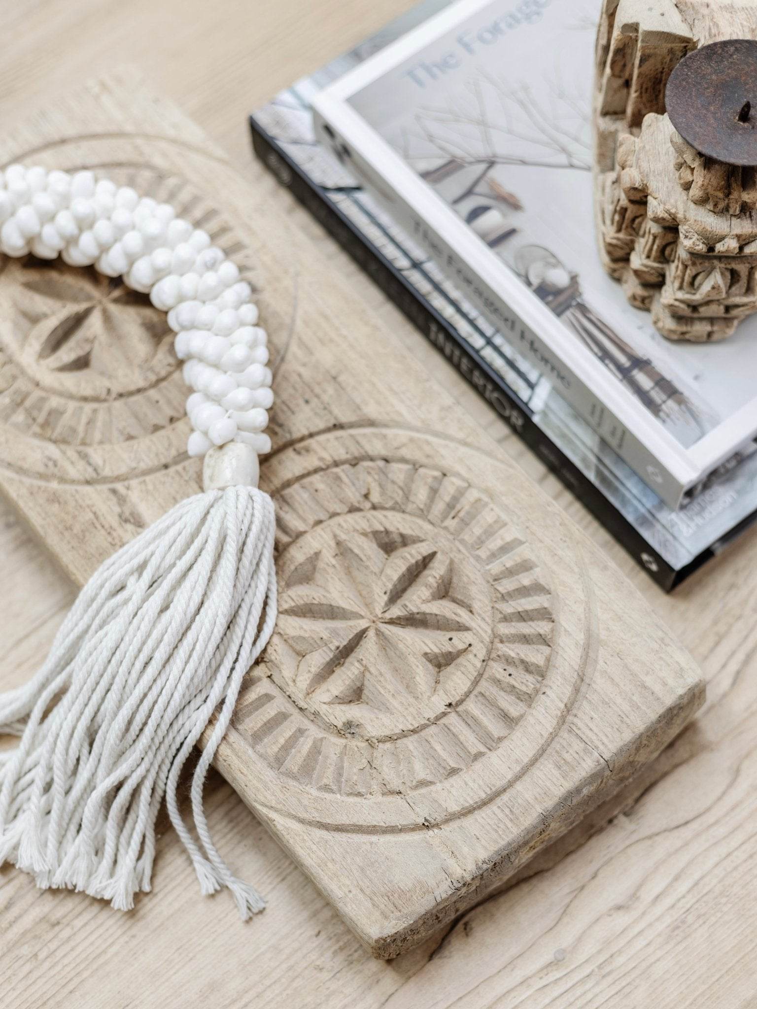 Indian Carved Bajot Board - Wander & Wild Home