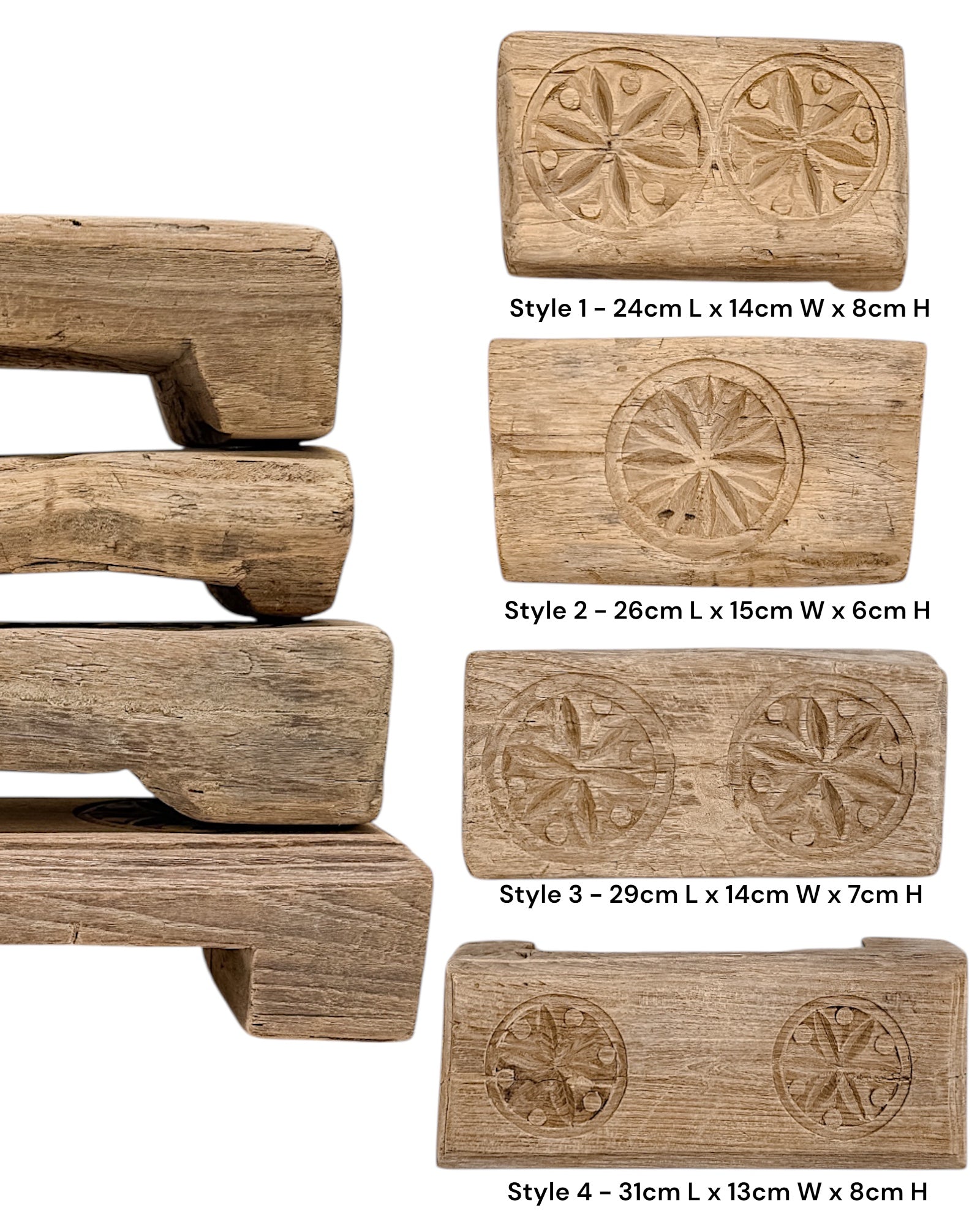 Indian Carved Chapati Bajot Board - Wander & Wild Home