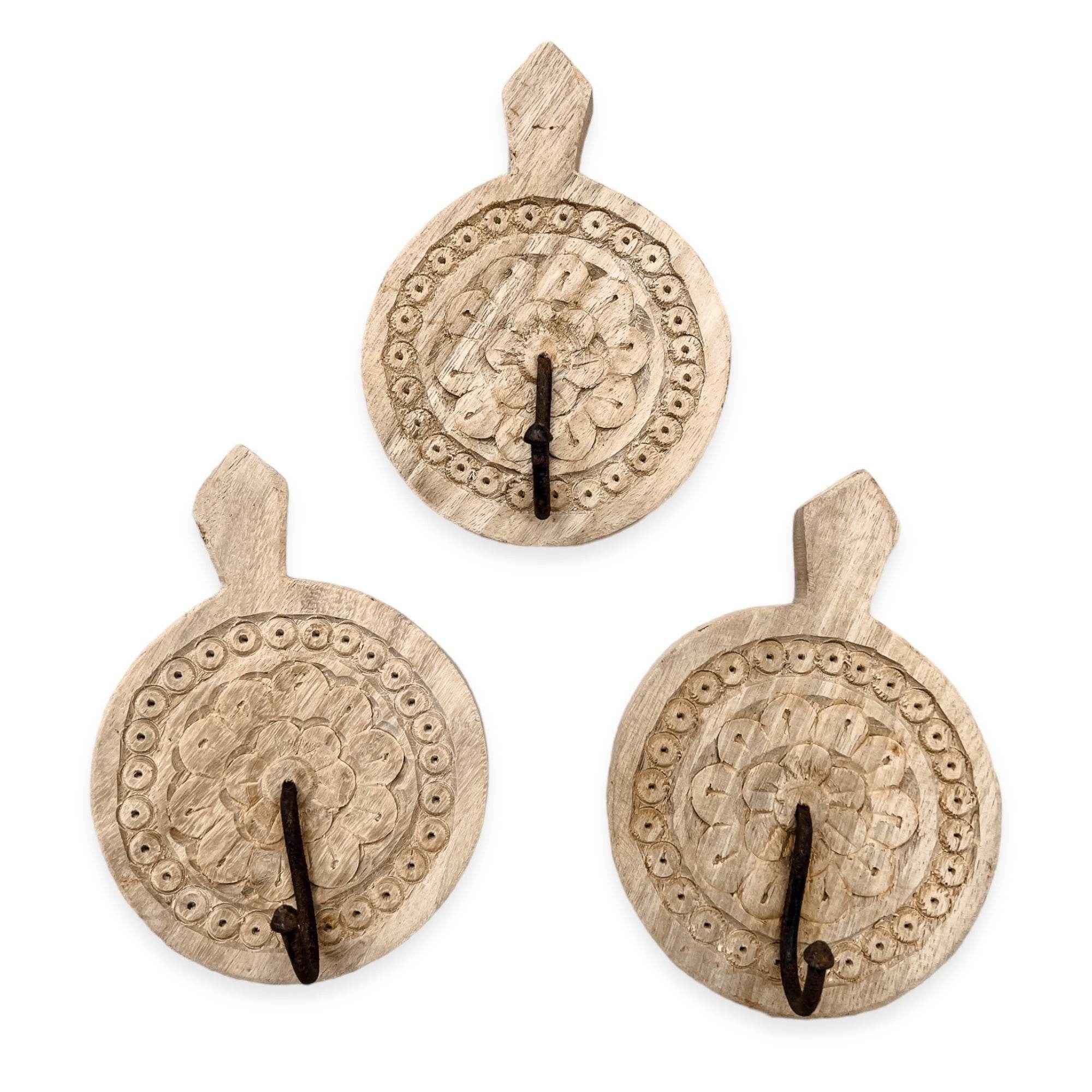 Indian Carved Single Wall Hook