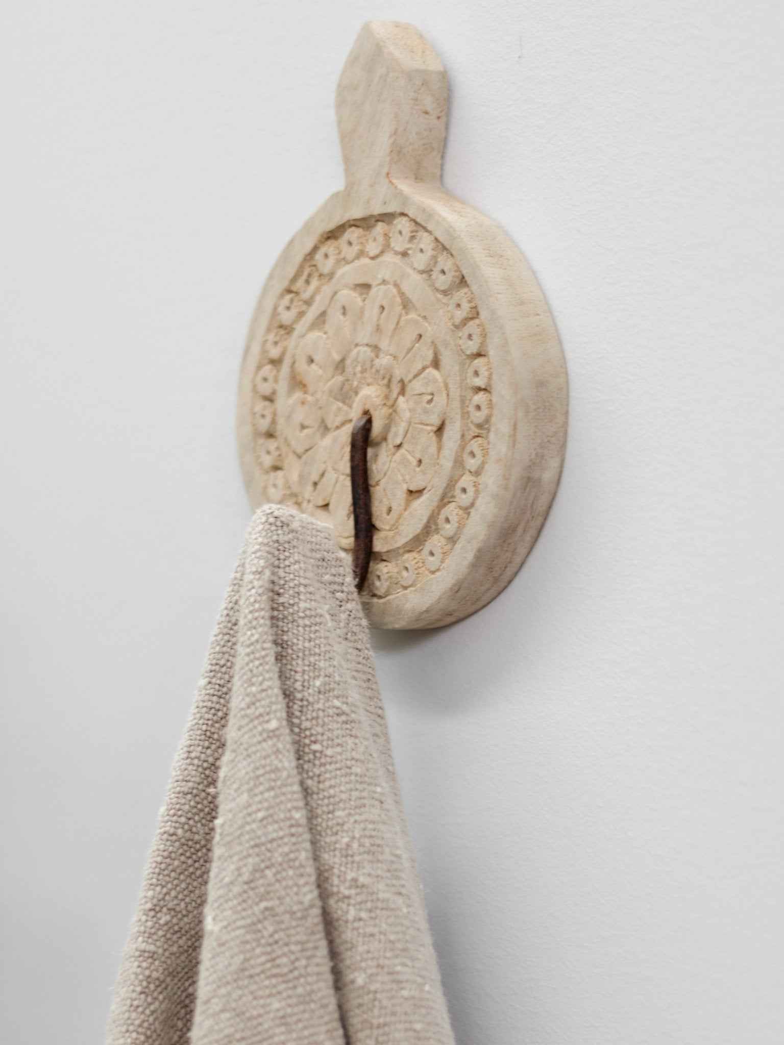 Indian Carved Single Wall Hook