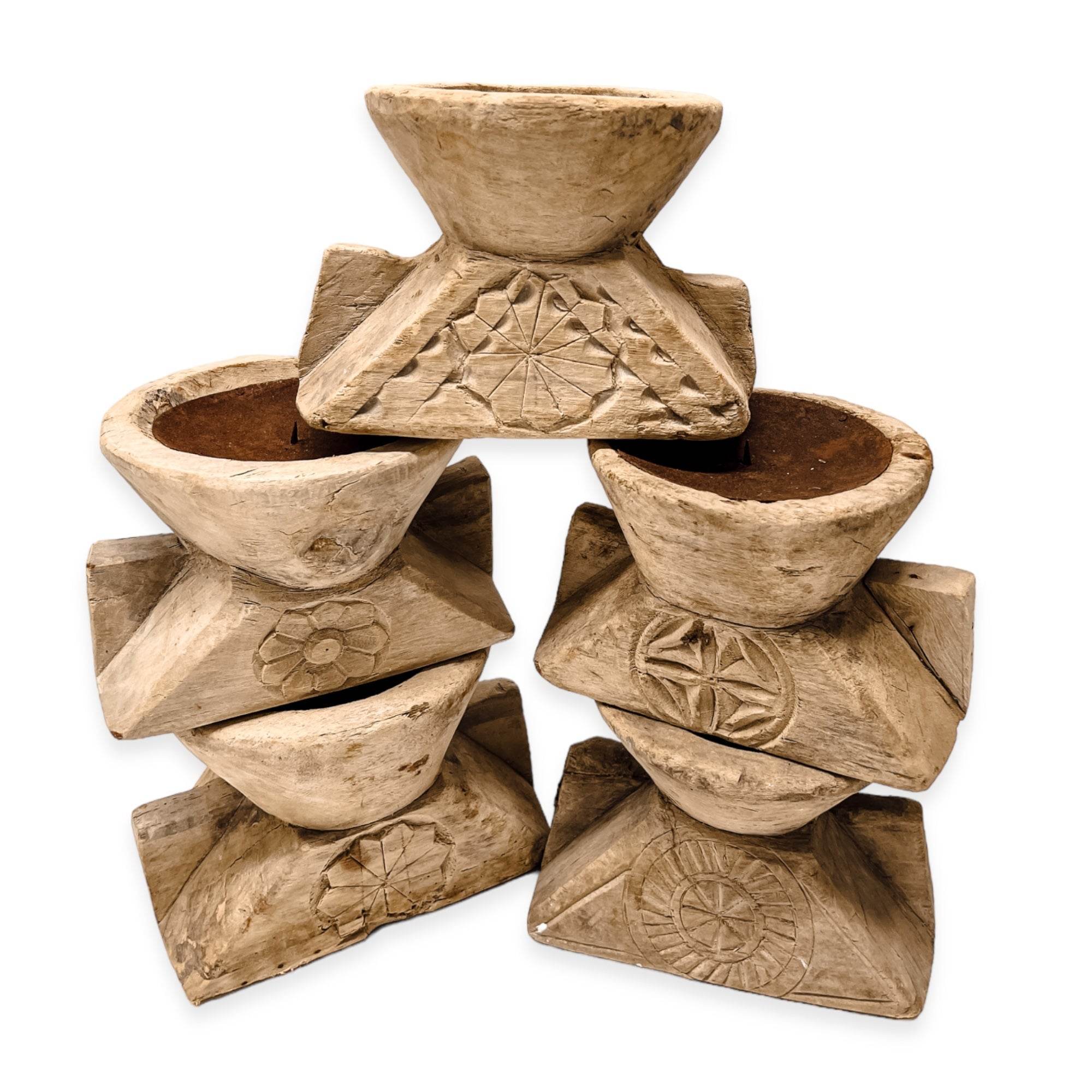 Indian Seeder Candle Stand -Square base - Wander & Wild Home