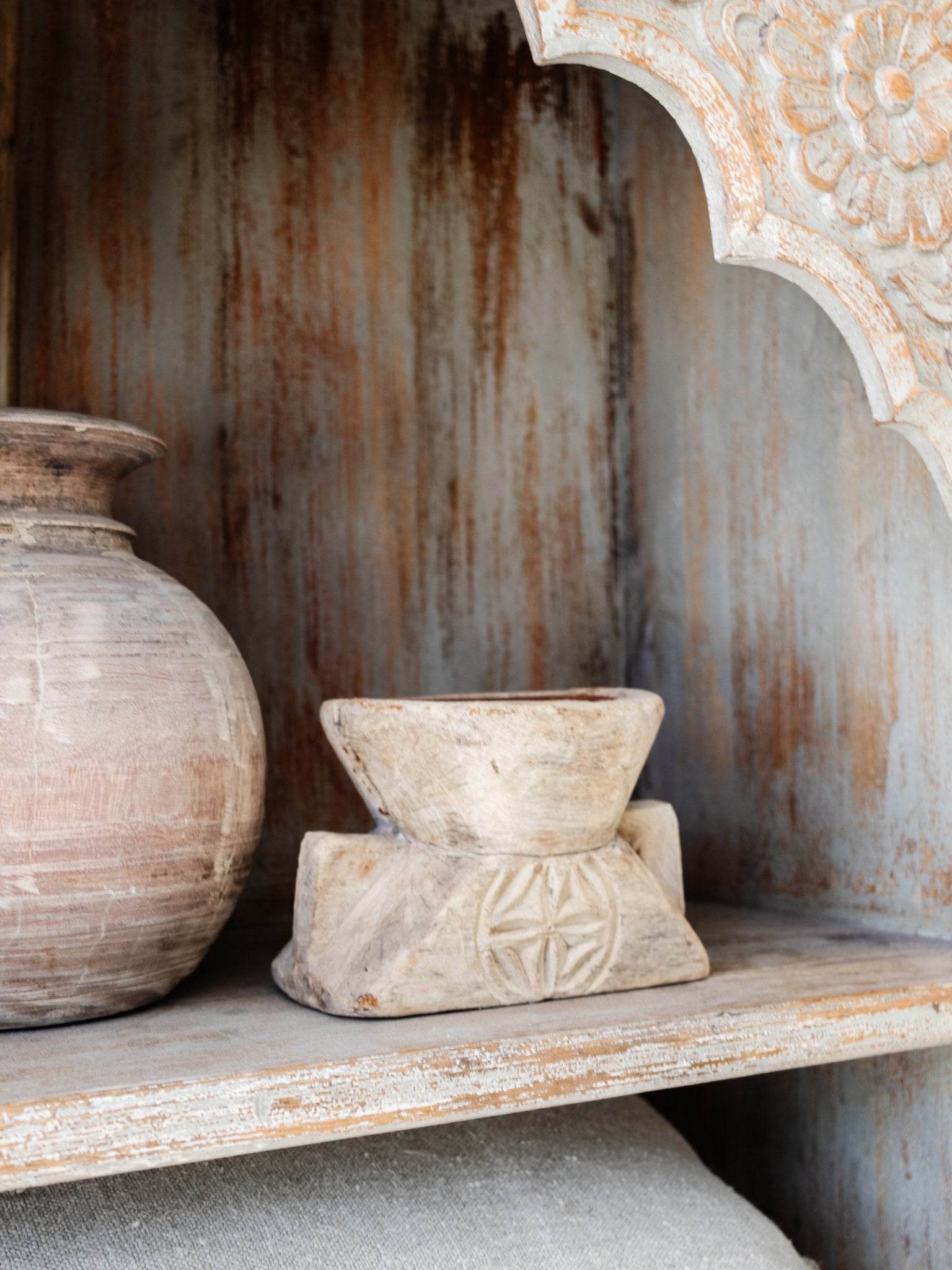 Indian Seeder Candle Stand -Square base - Wander & Wild Home