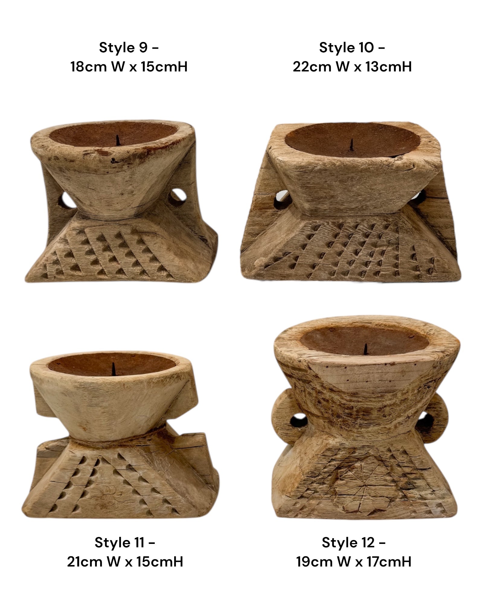 Indian Seeder Candle Stand - Square base - Wander & Wild Home