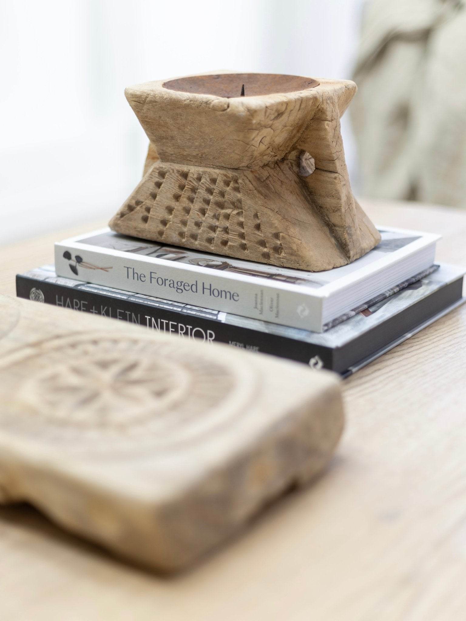 Indian Seeder Candle Stand -Square base - Wander & Wild Home