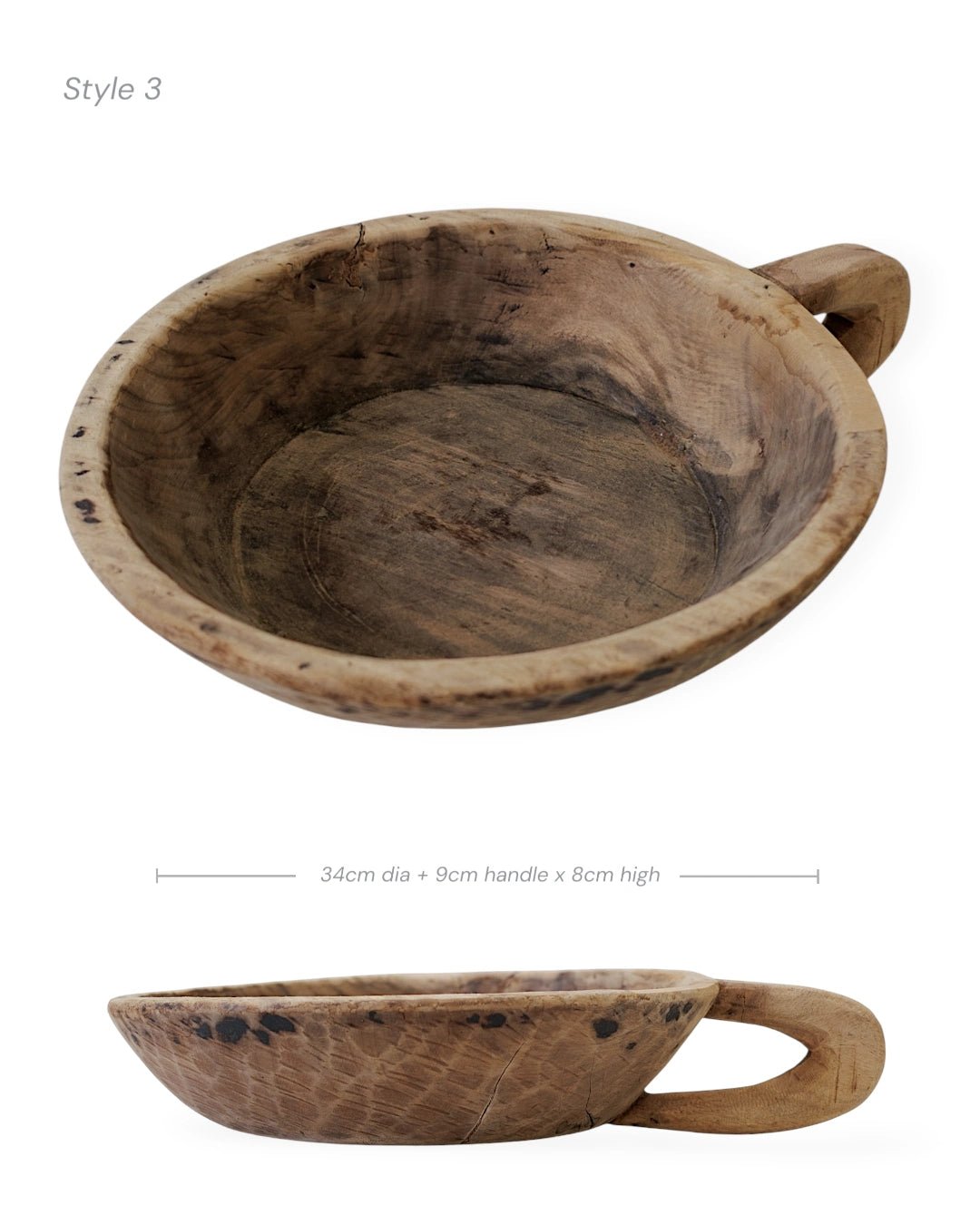Indian Wooden Handle Bowl - Wander & Wild Home