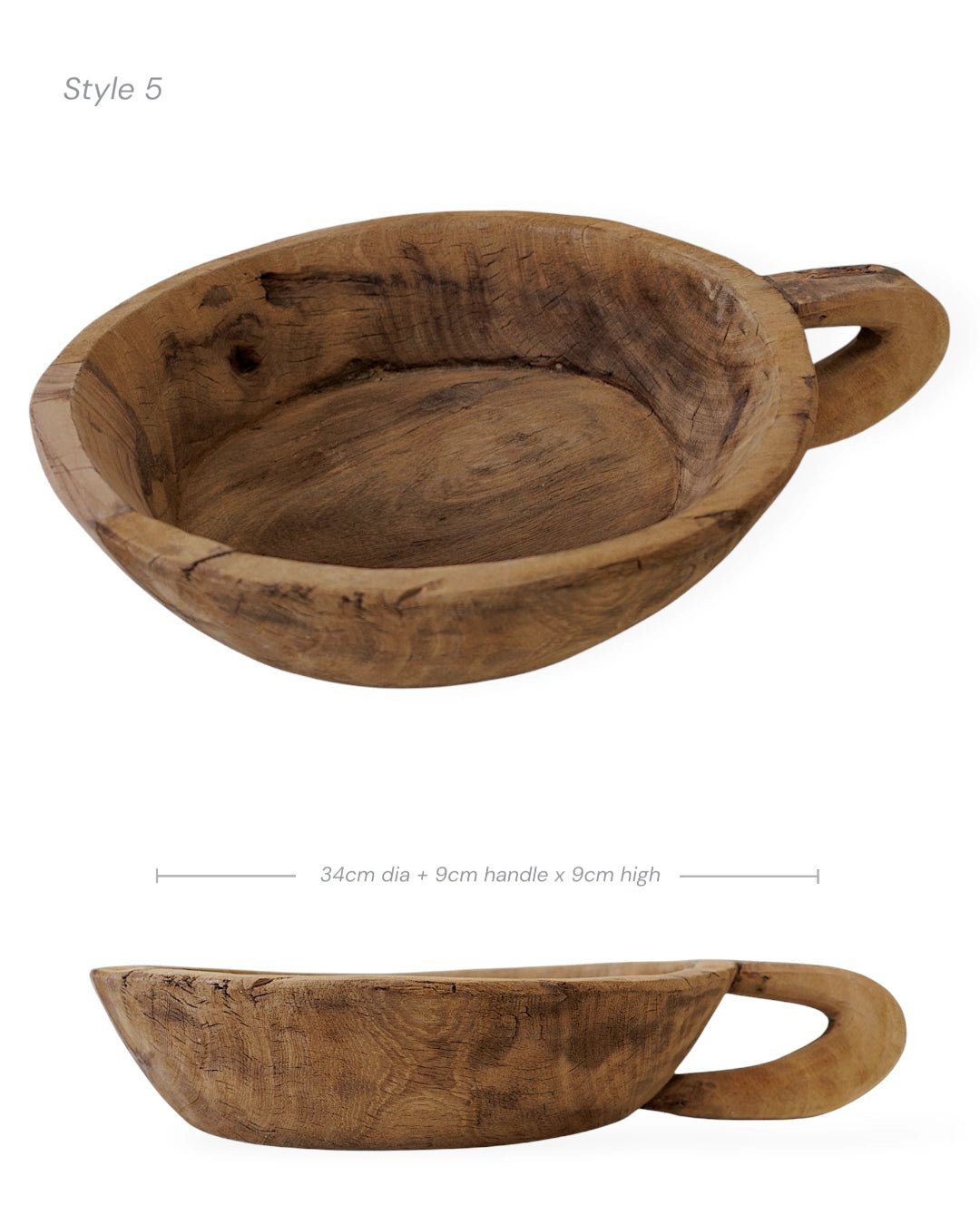 Indian Wooden Handle Bowl - Wander & Wild Home