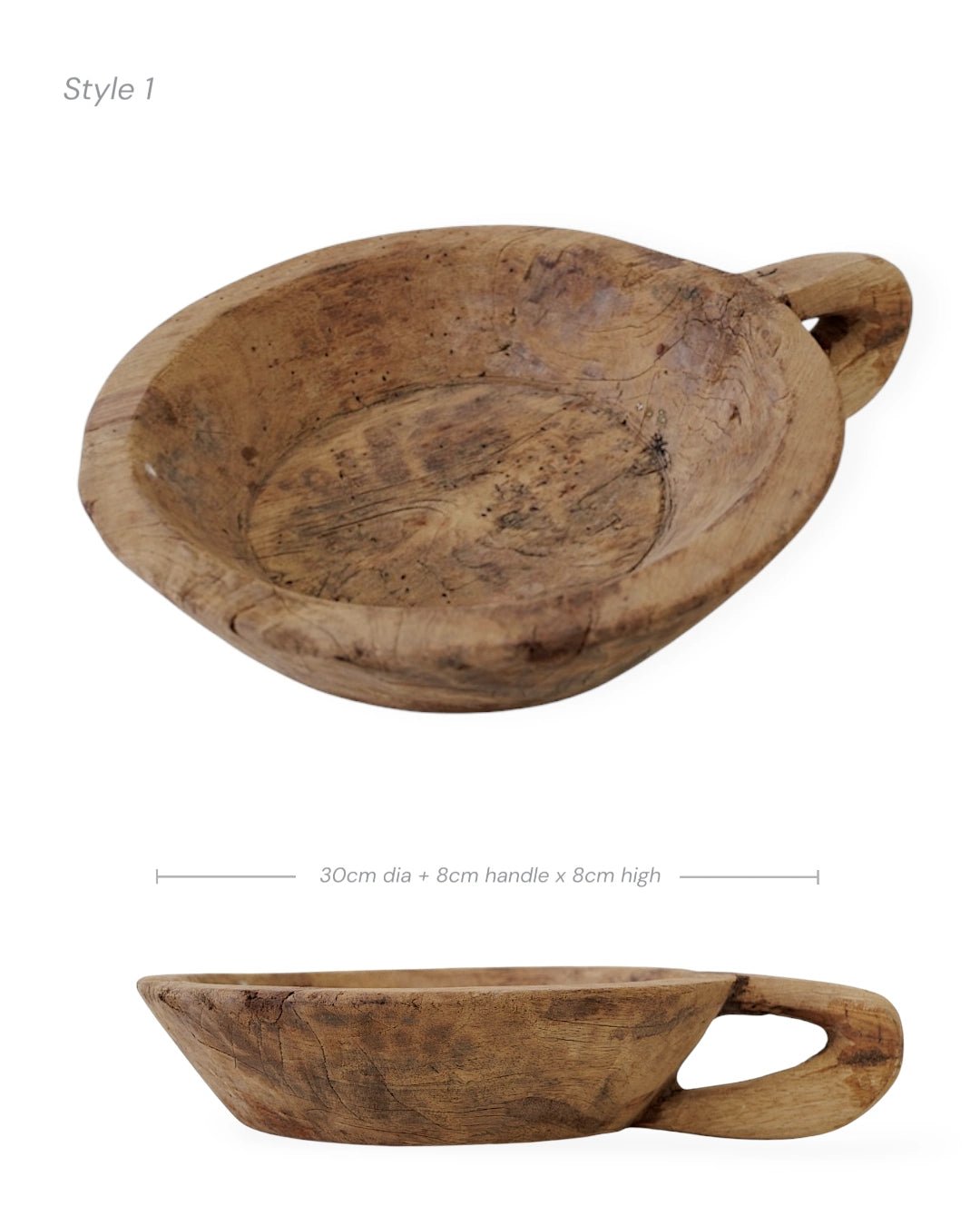Indian Wooden Handle Bowl - Wander & Wild Home