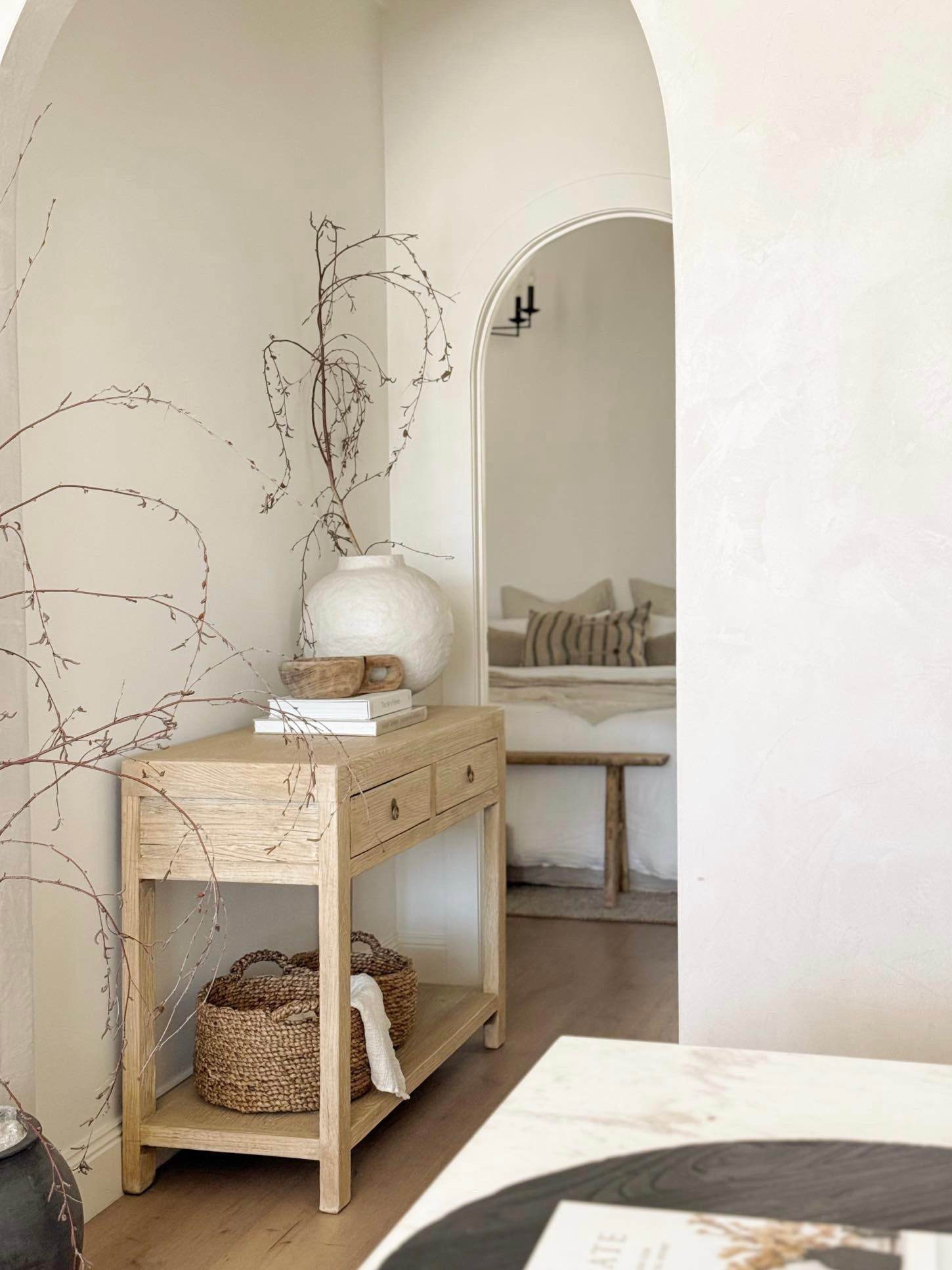 Indian Wooden Handled Display Dish -Round - Wander & Wild Home