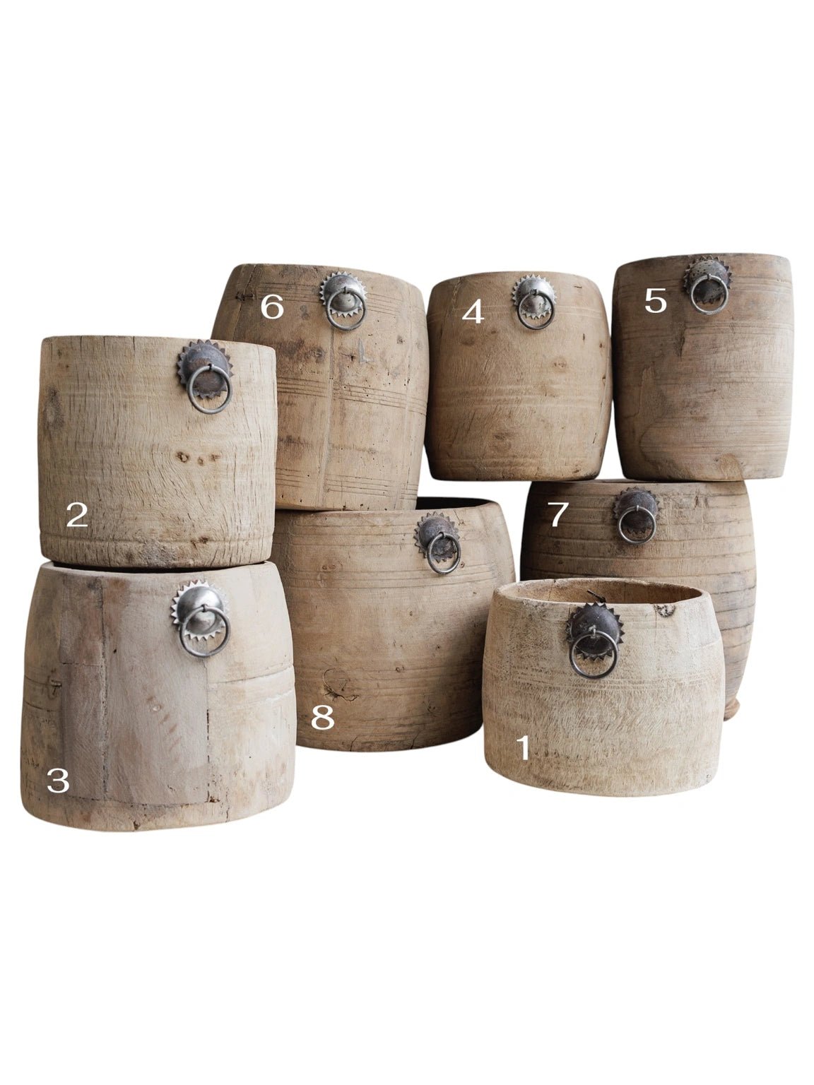 Indian Wooden Mana Pot - Wander & Wild Home