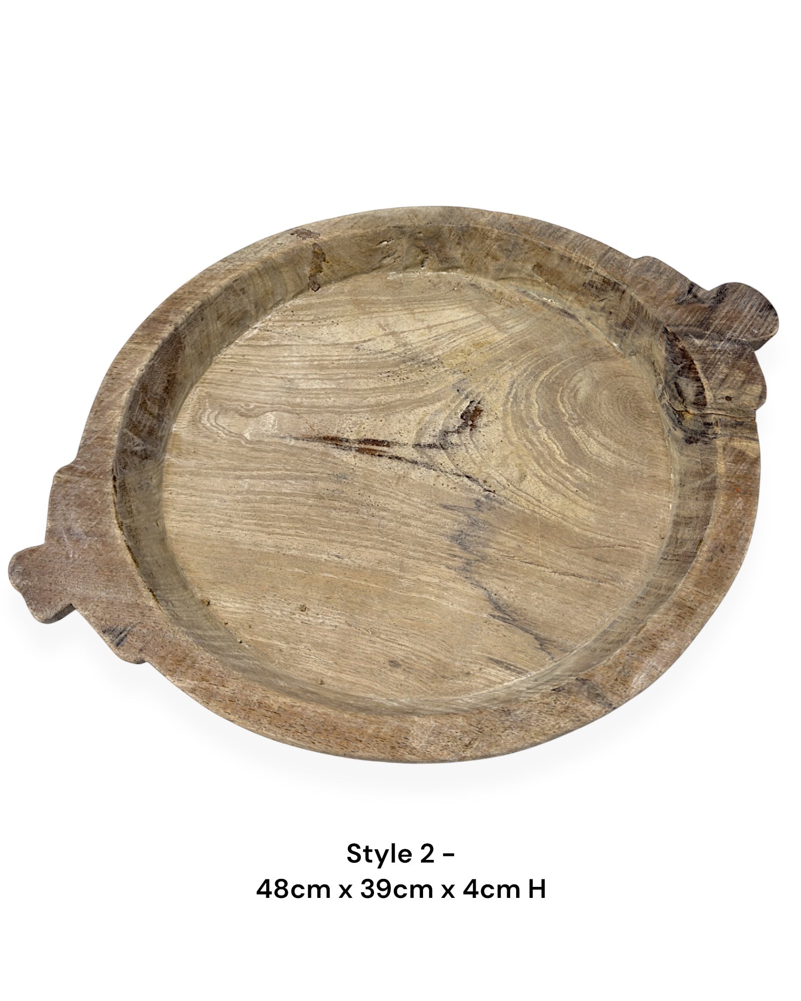 Indian Wooden Parat Plate - Wander & Wild Home