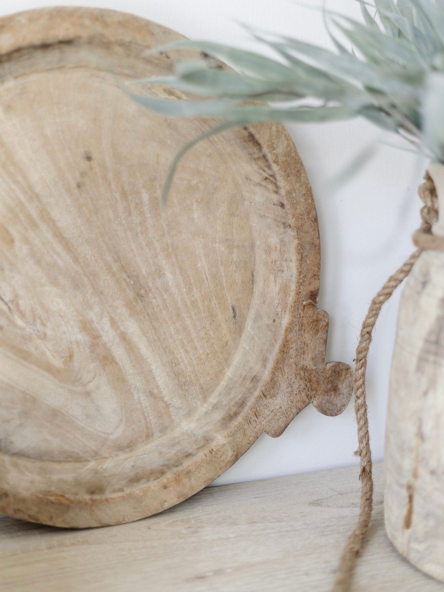 Indian Wooden Parat Plate - Wander & Wild Home