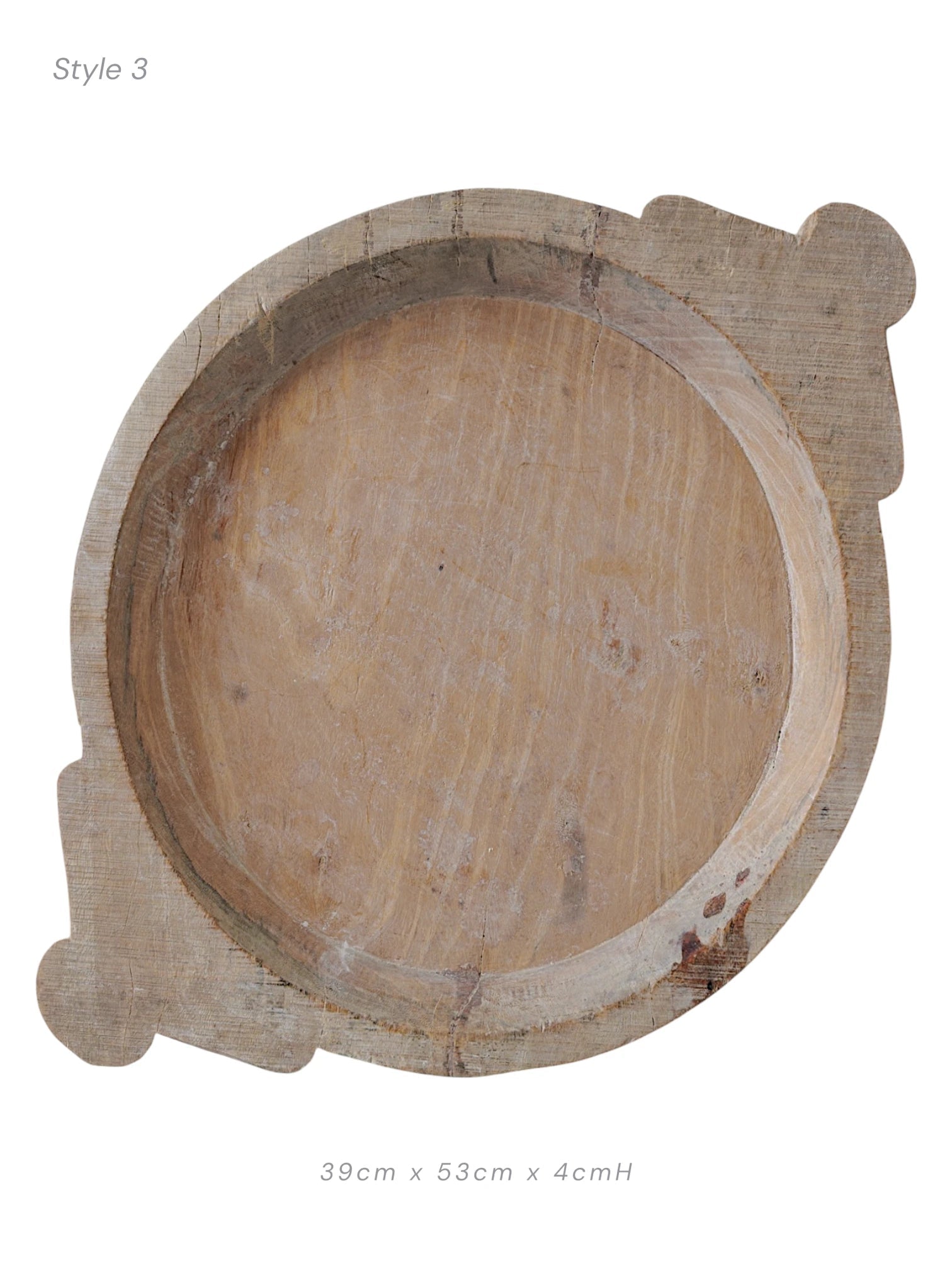 Indian Wooden Parat Plate - Wander & Wild Home