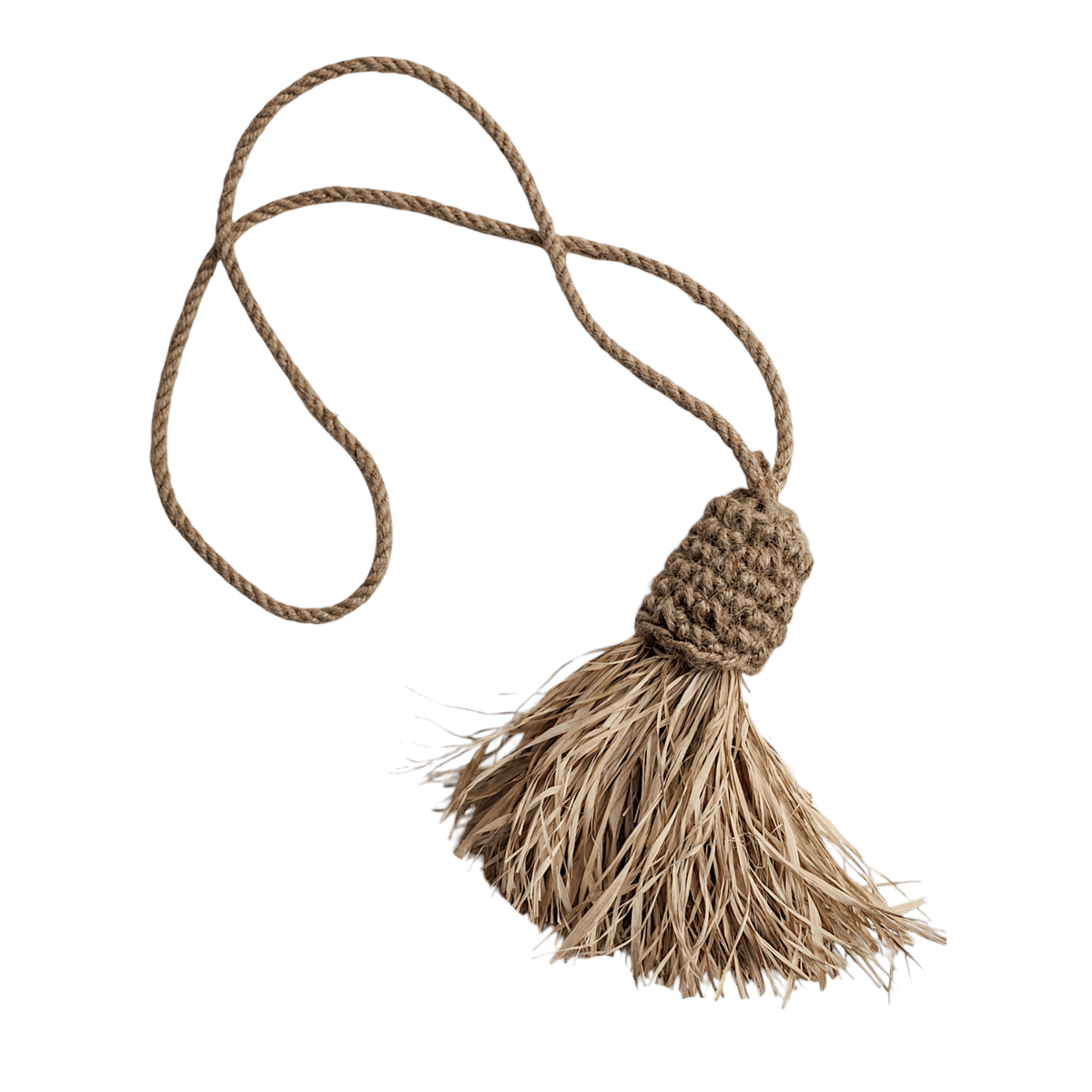 Juno | Raffia & Jute Curtain Tie Tassel - Wander & Wild Home