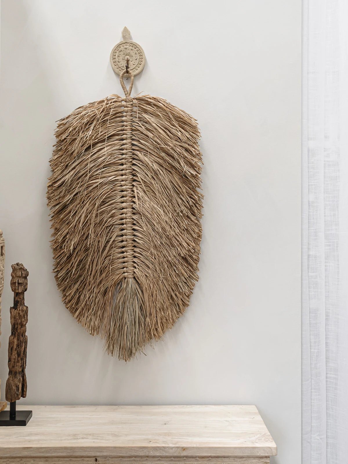 Laguna | Raffia Leaf Hanging - Wander & Wild Home