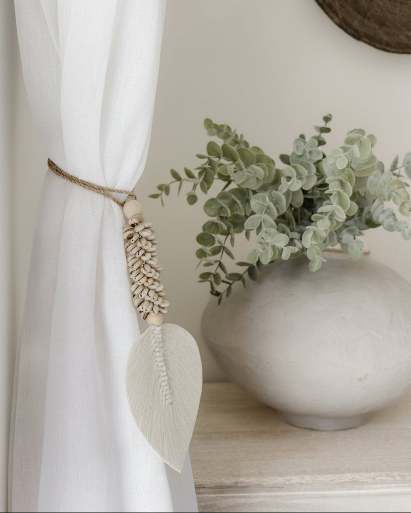 Lana Shell Leaf Tassel - Wander & Wild Home
