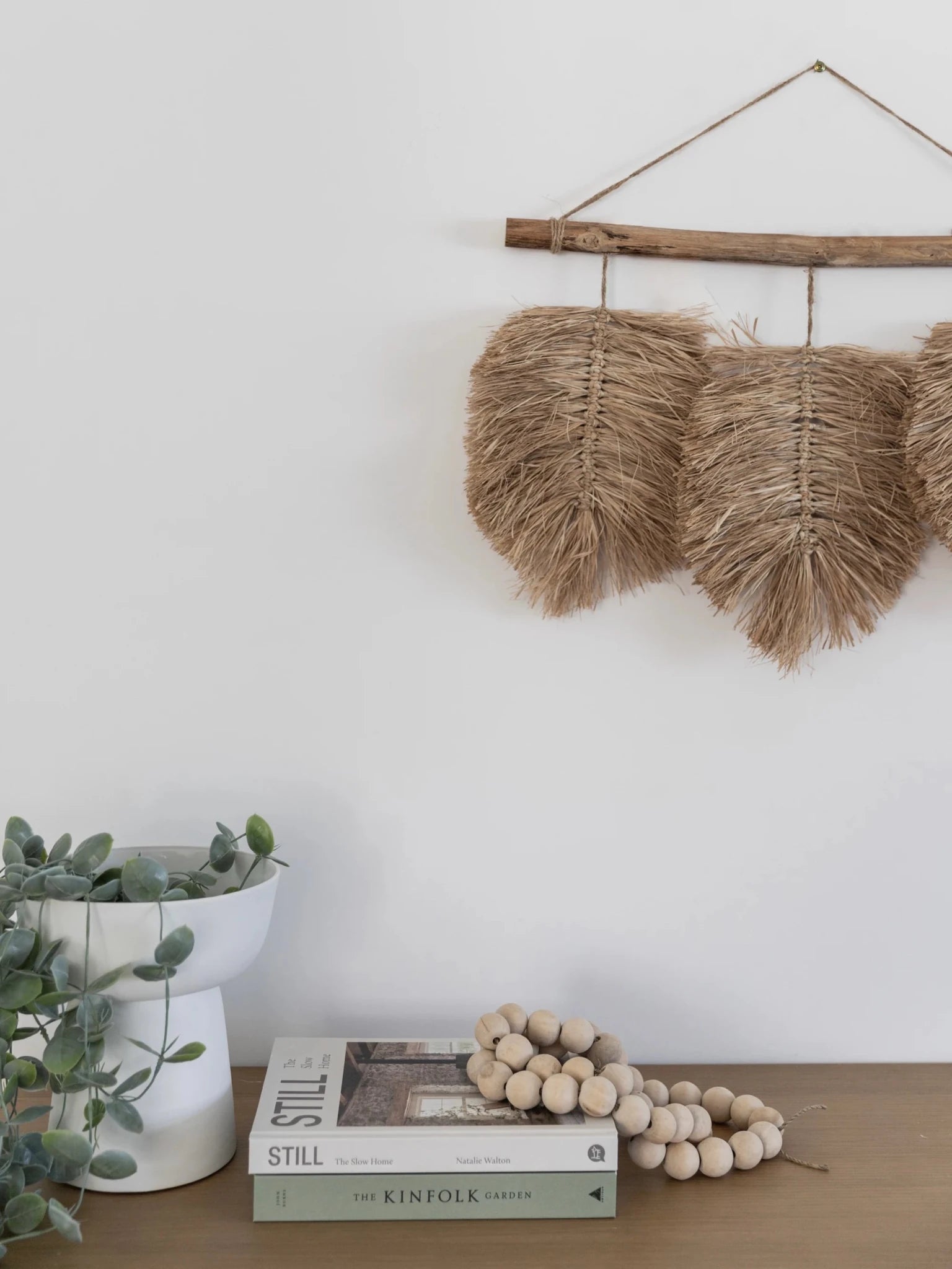 Laos | Raffia Leaf Wall Hanging - Wander & Wild Home