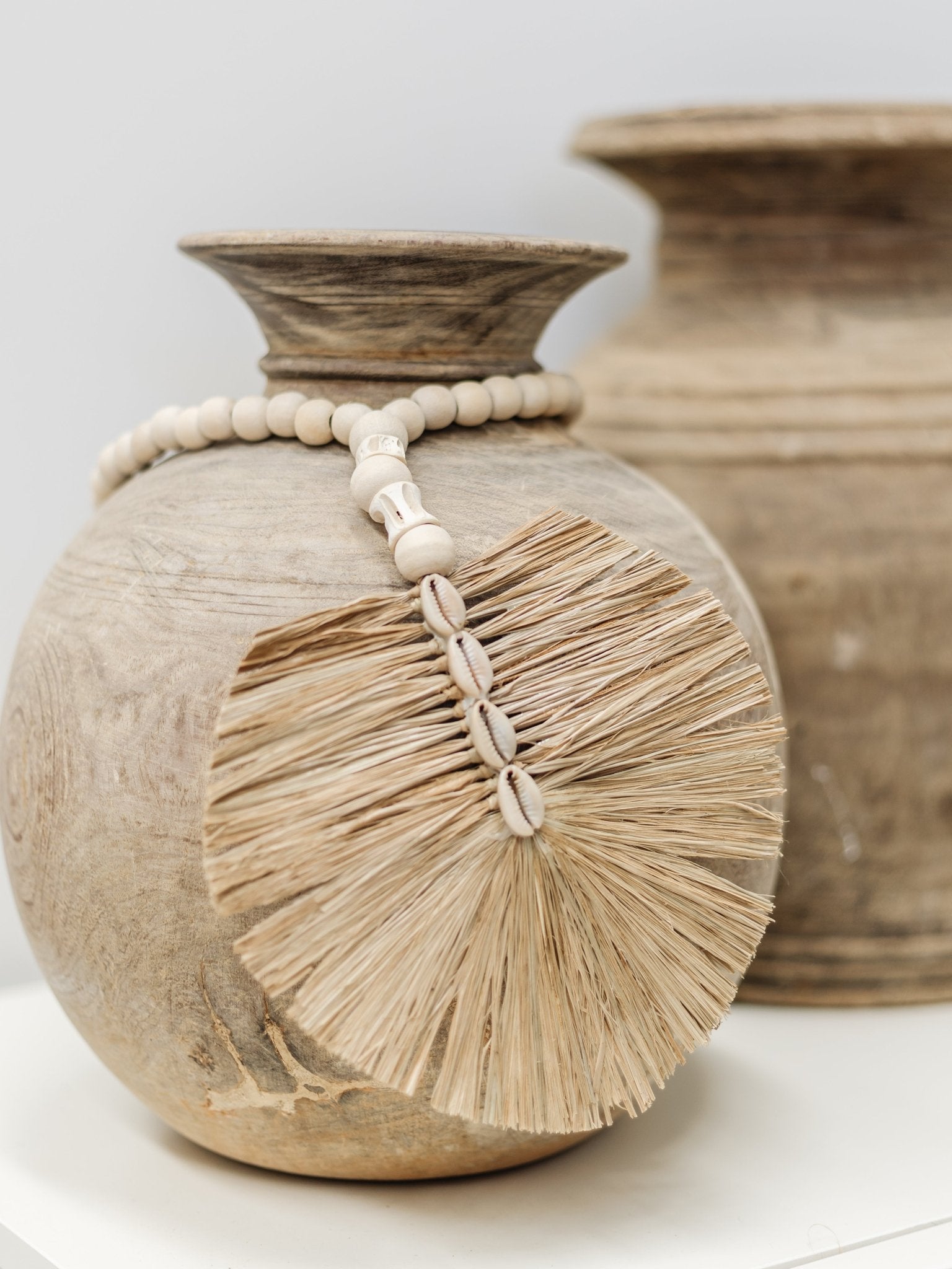 Lena | Raffia & Shell Garland - Wander & Wild Home