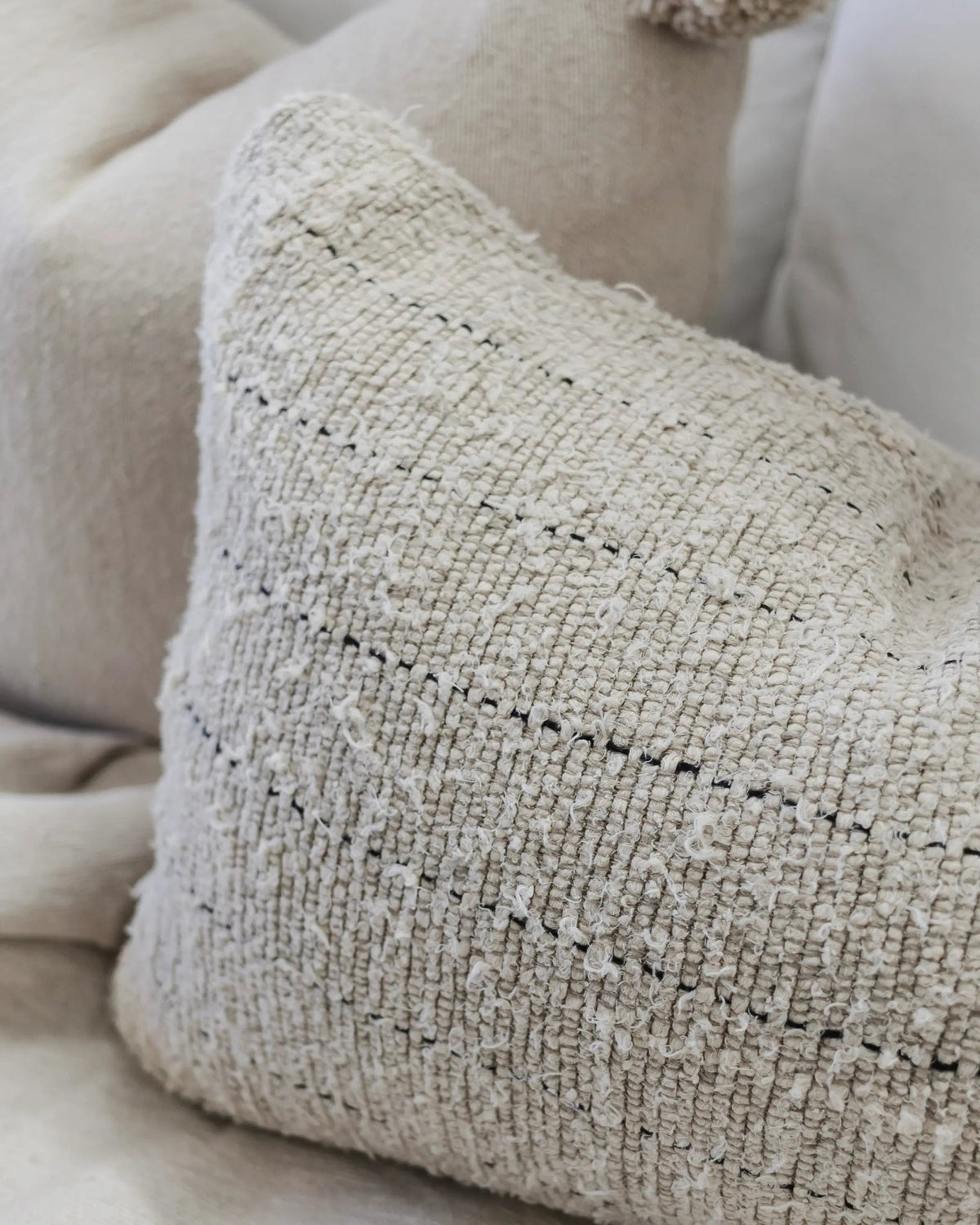 Looma Recycled Linen Cushion - Wander & Wild Home