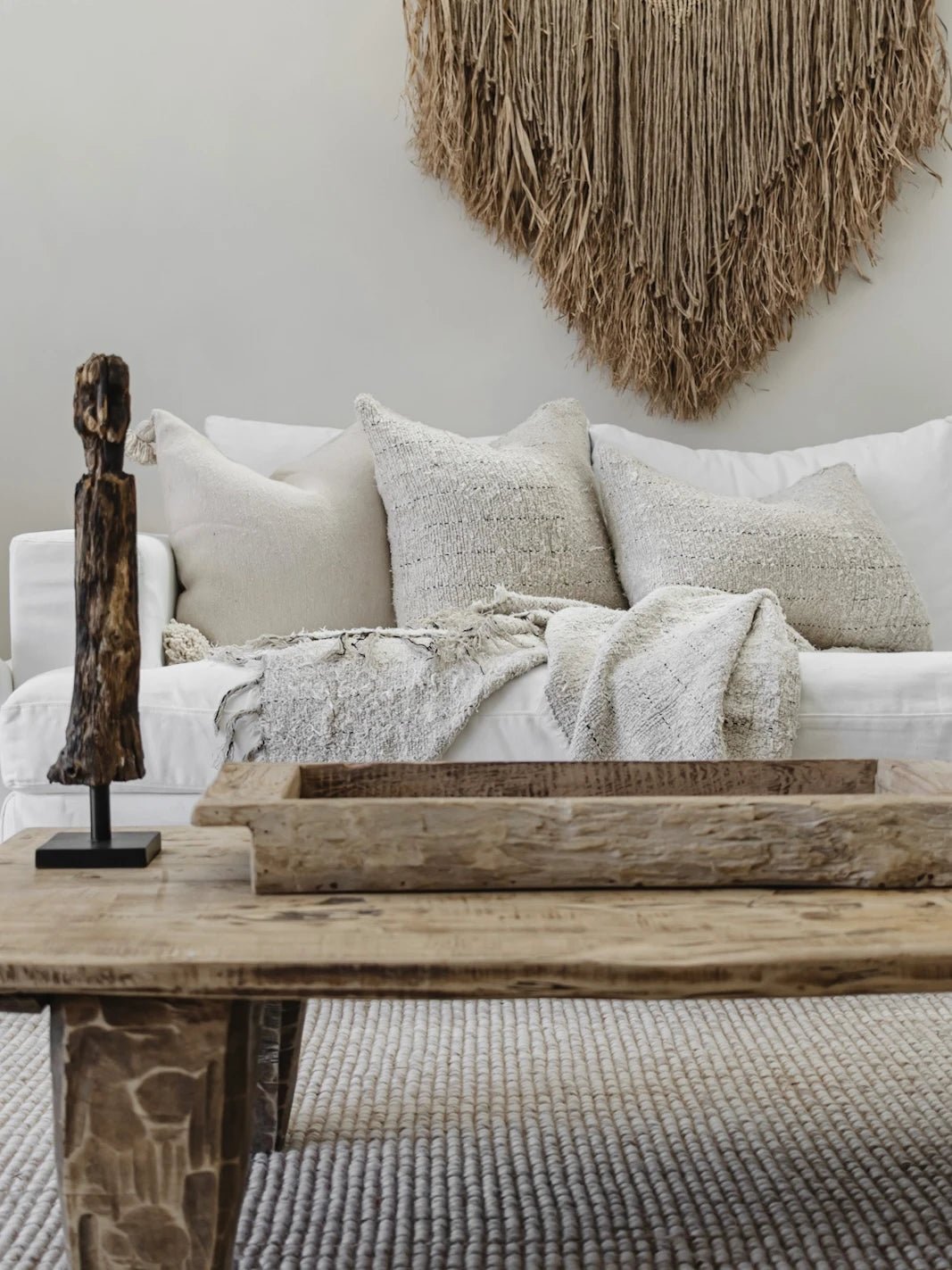 Looma Recycled Linen Cushion - Wander & Wild Home