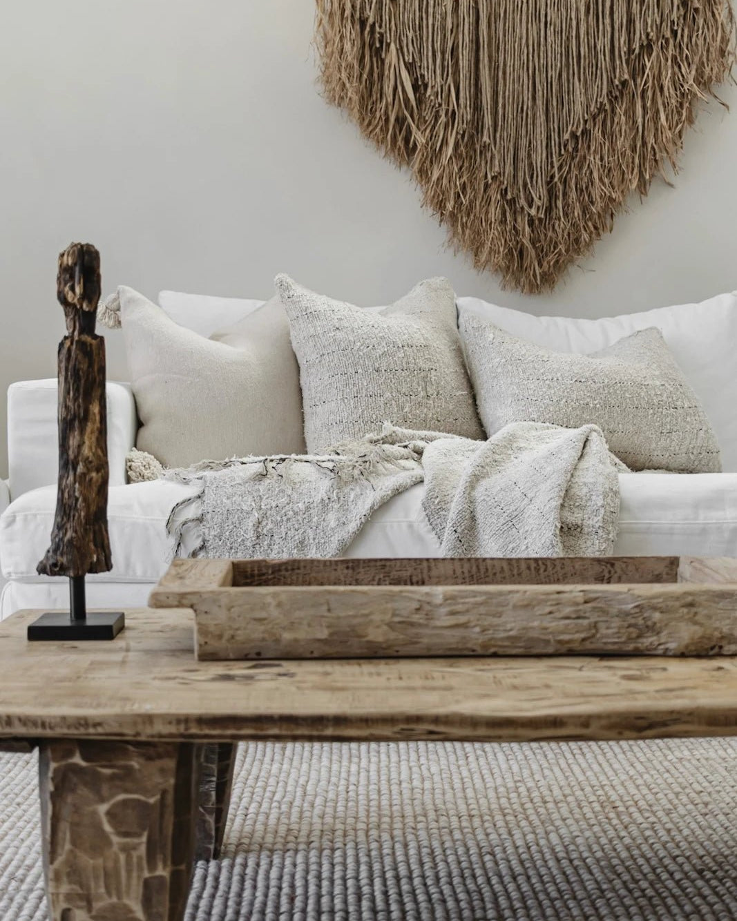 Looma Recycled Linen Cushion - Wander & Wild Home