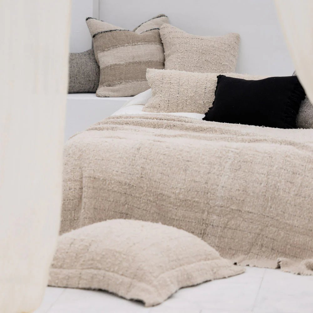 Looma Recycled Linen Cushion - Wander & Wild Home